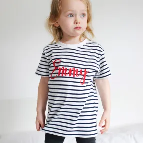 Nautical 100% cotton personalised T shirt