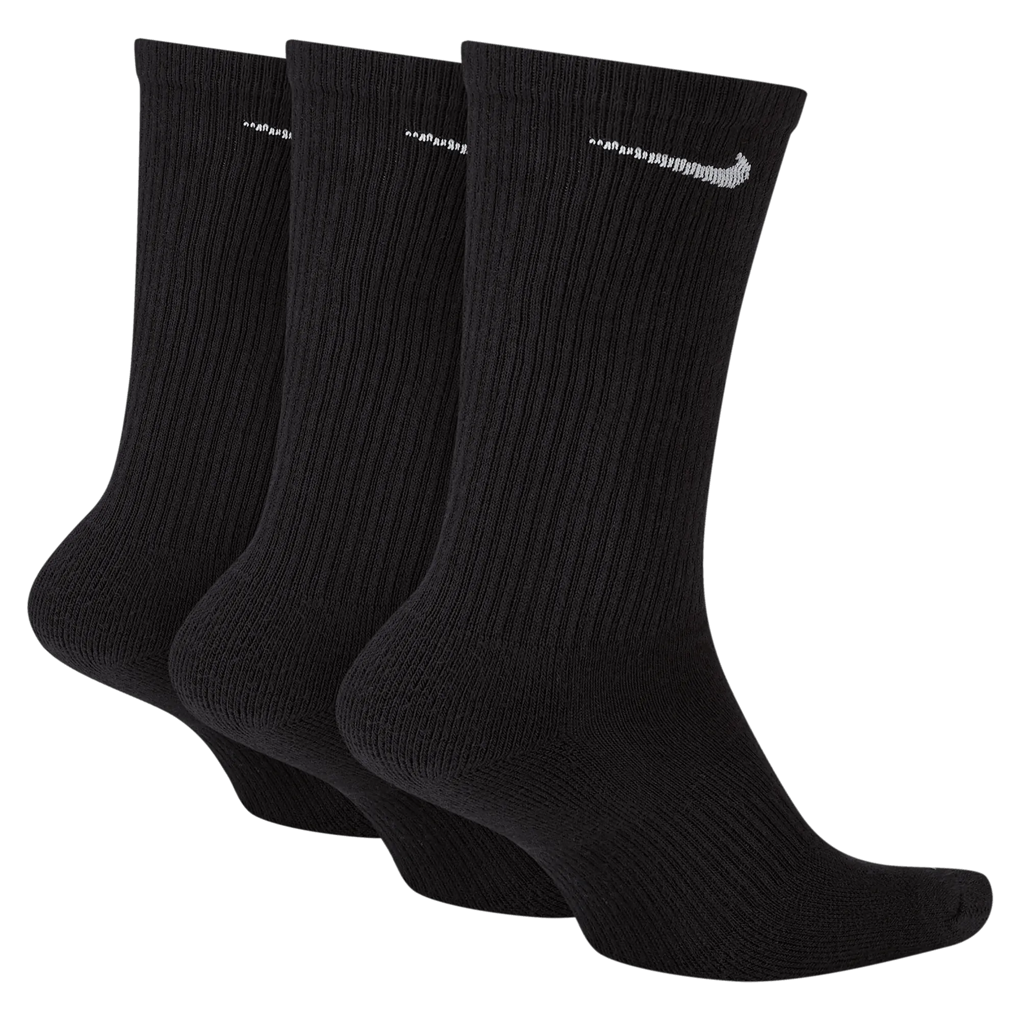 Nike Everyday Cush Crew Socks 3 Pack - Black/White