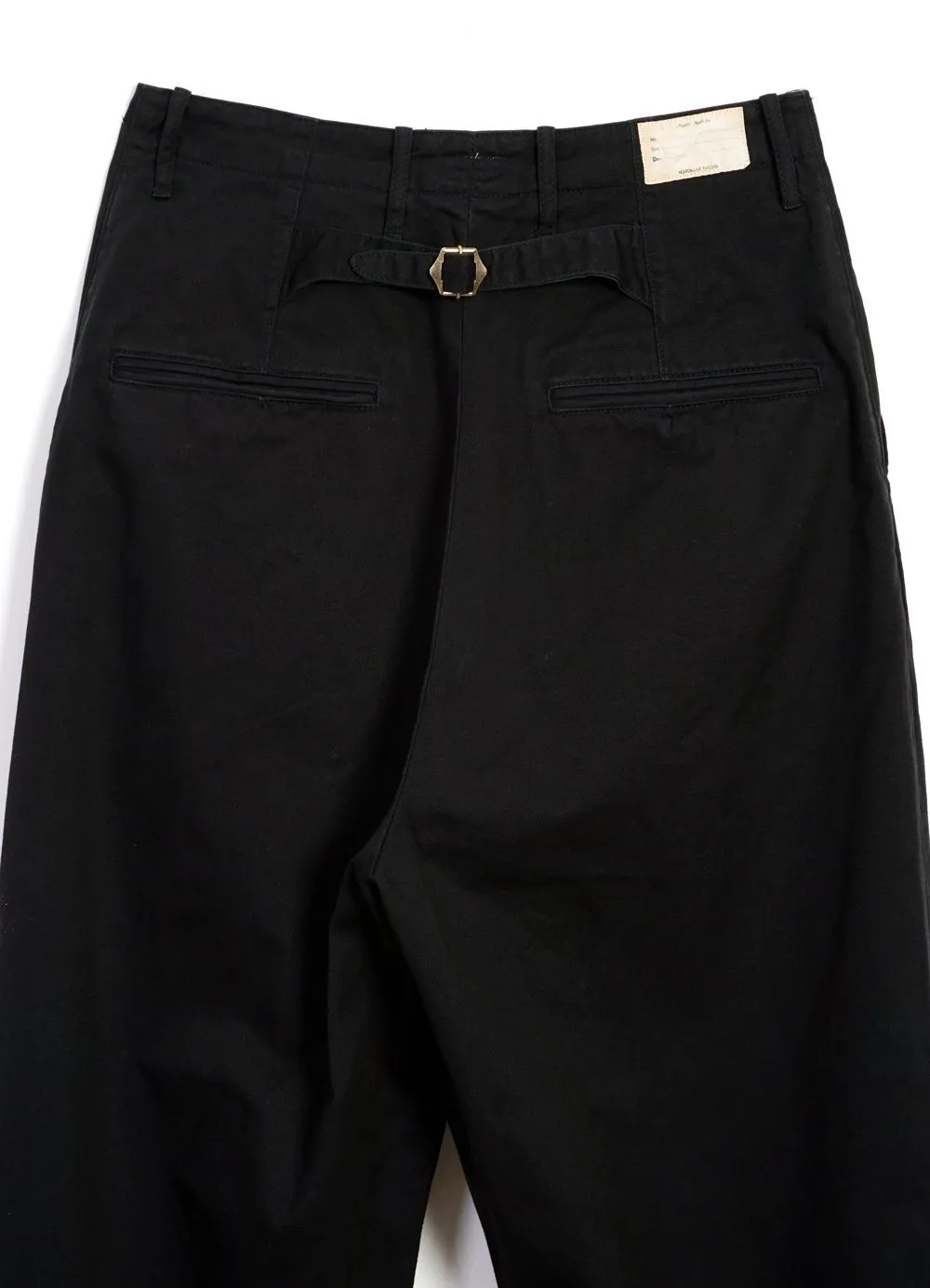 NIME PANTS | High Waisted Chino Trousers | Black