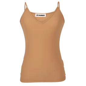 Nude "V" Neck Slip Top