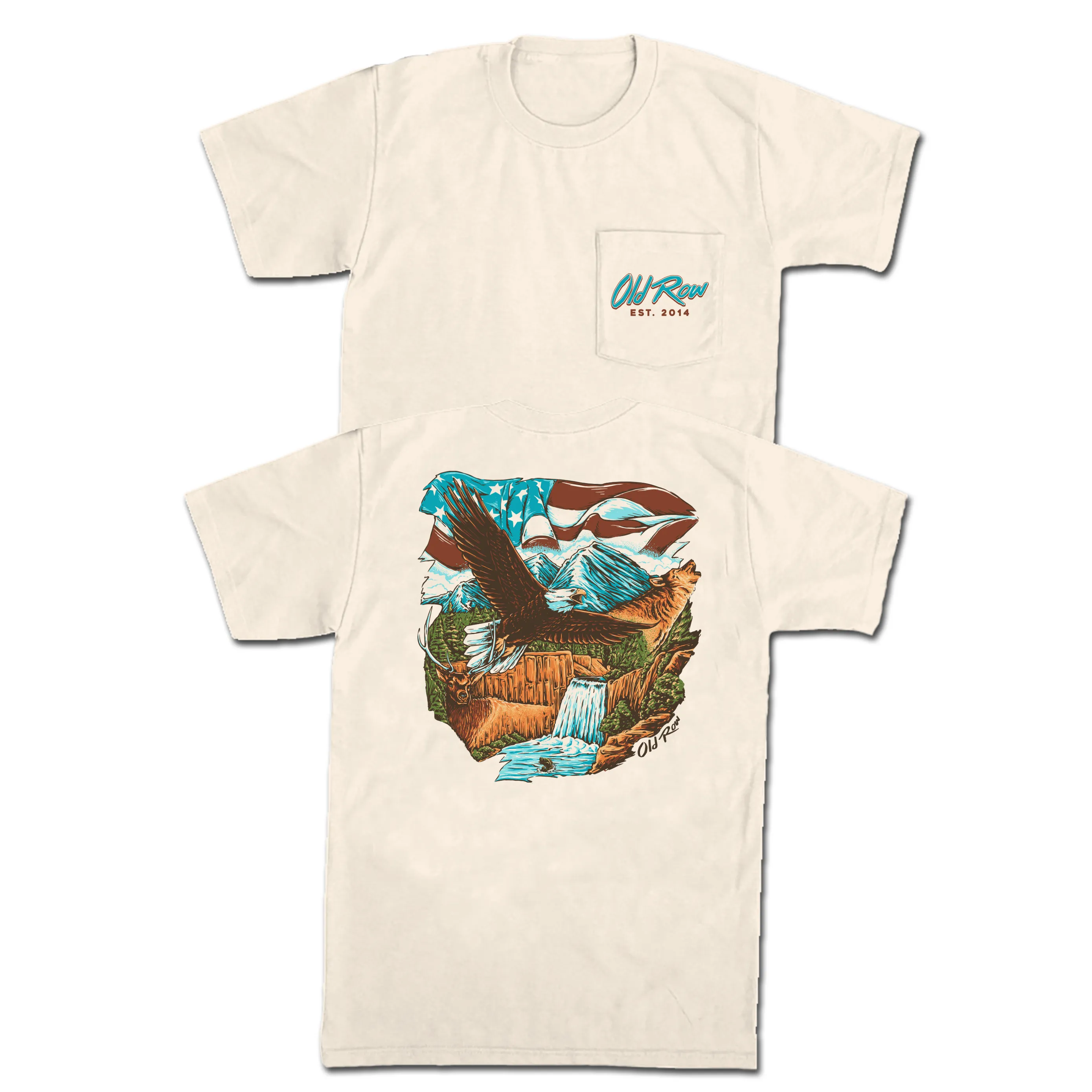 Old Row Outdoors USA Pocket Tee