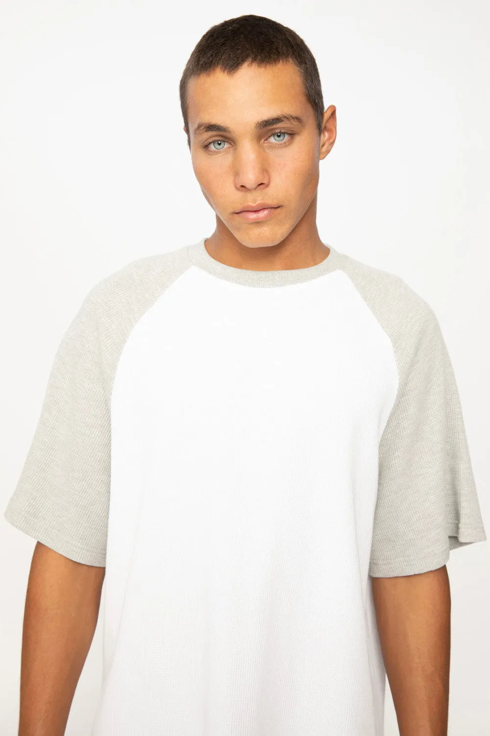 Oversize Raglan Tee - Ivory Grey