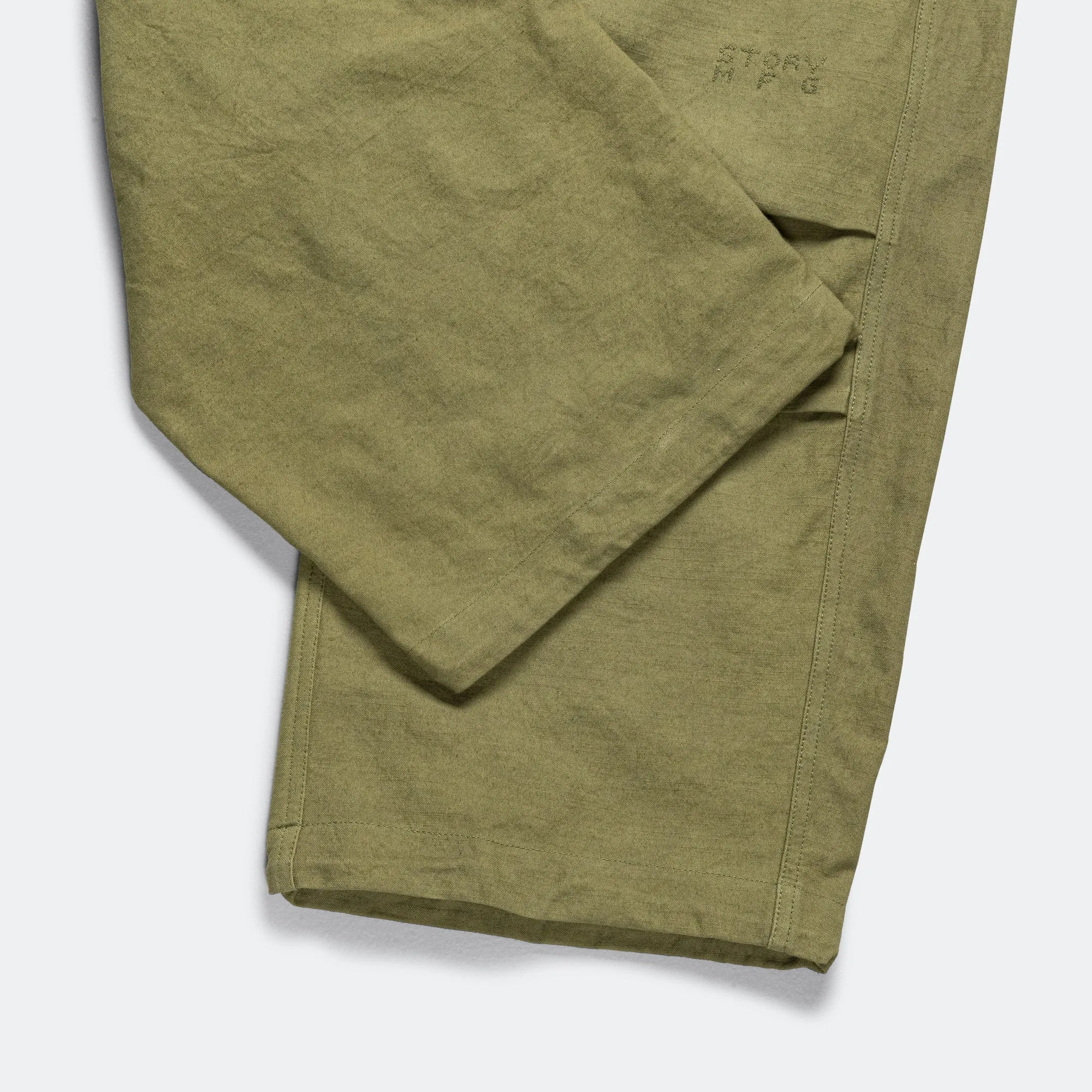 Paco Pants - Olive Slub