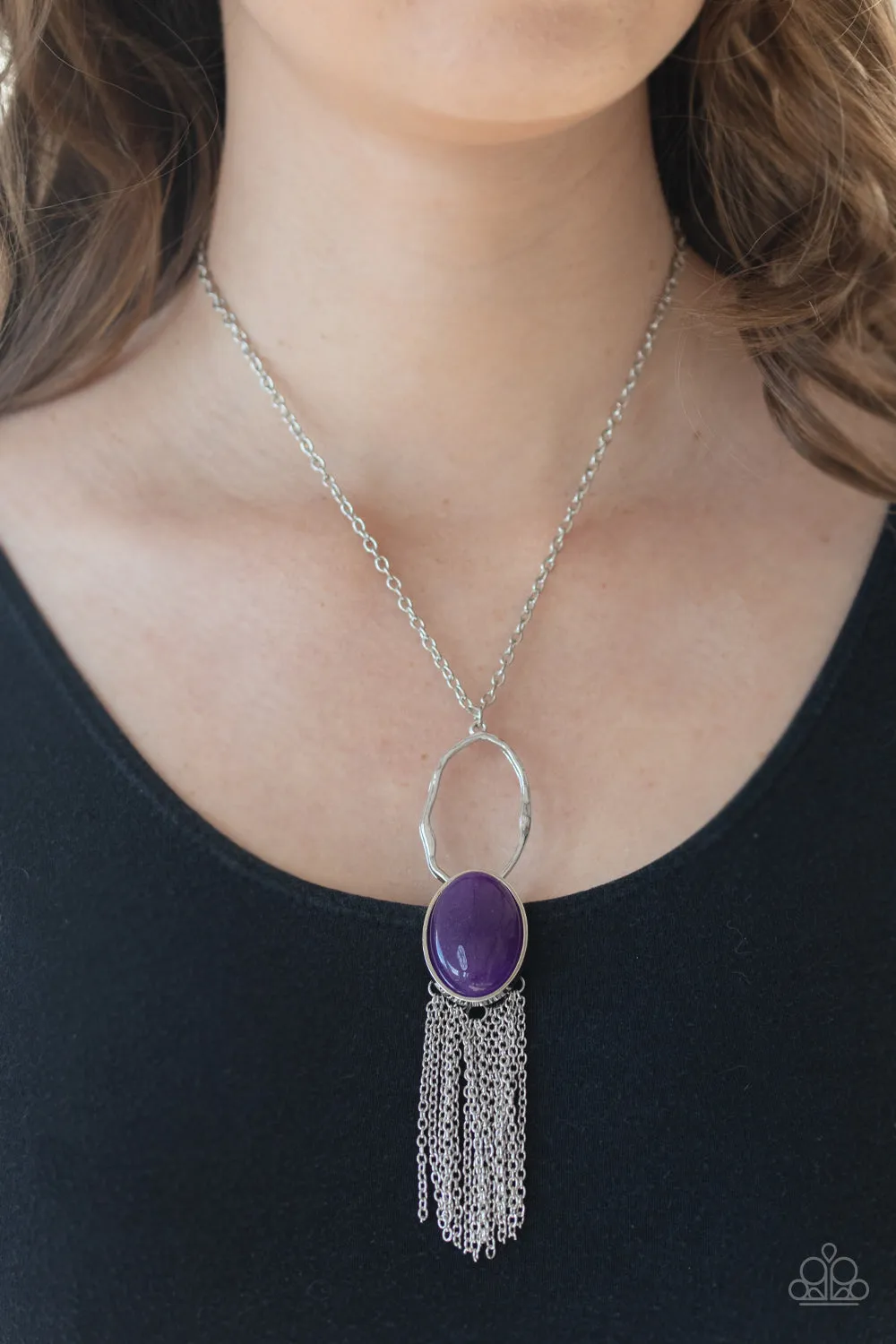 Paparazzi Dewy Desert - Purple Necklace