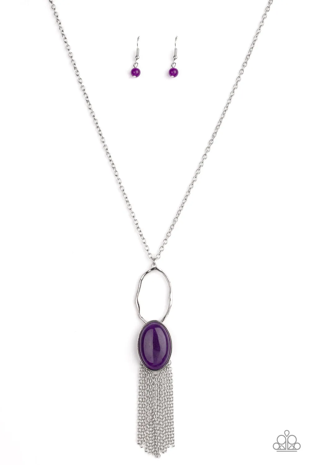 Paparazzi Dewy Desert - Purple Necklace