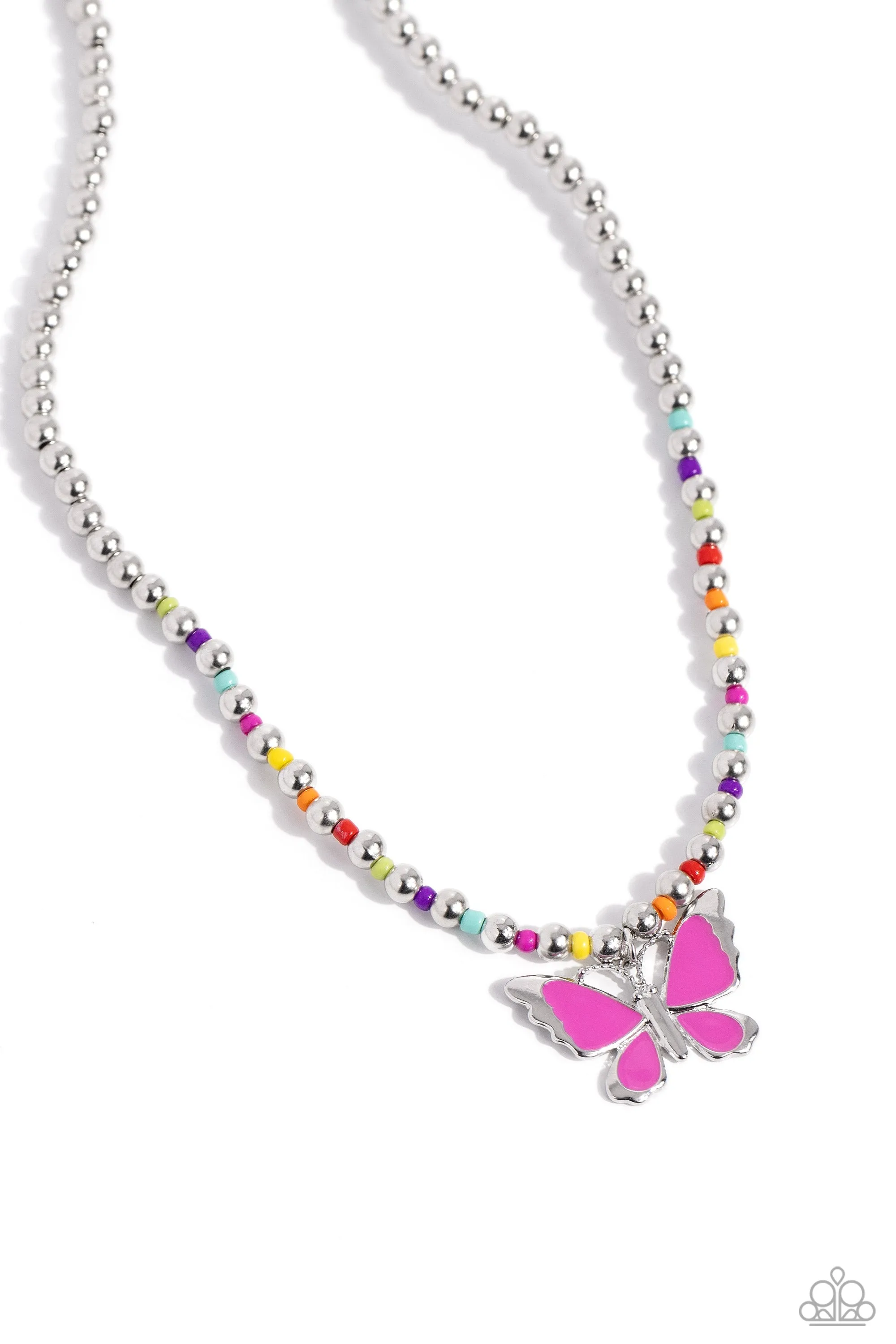 Paparazzi Vibrant Flutter Multi Necklace & Earring Set