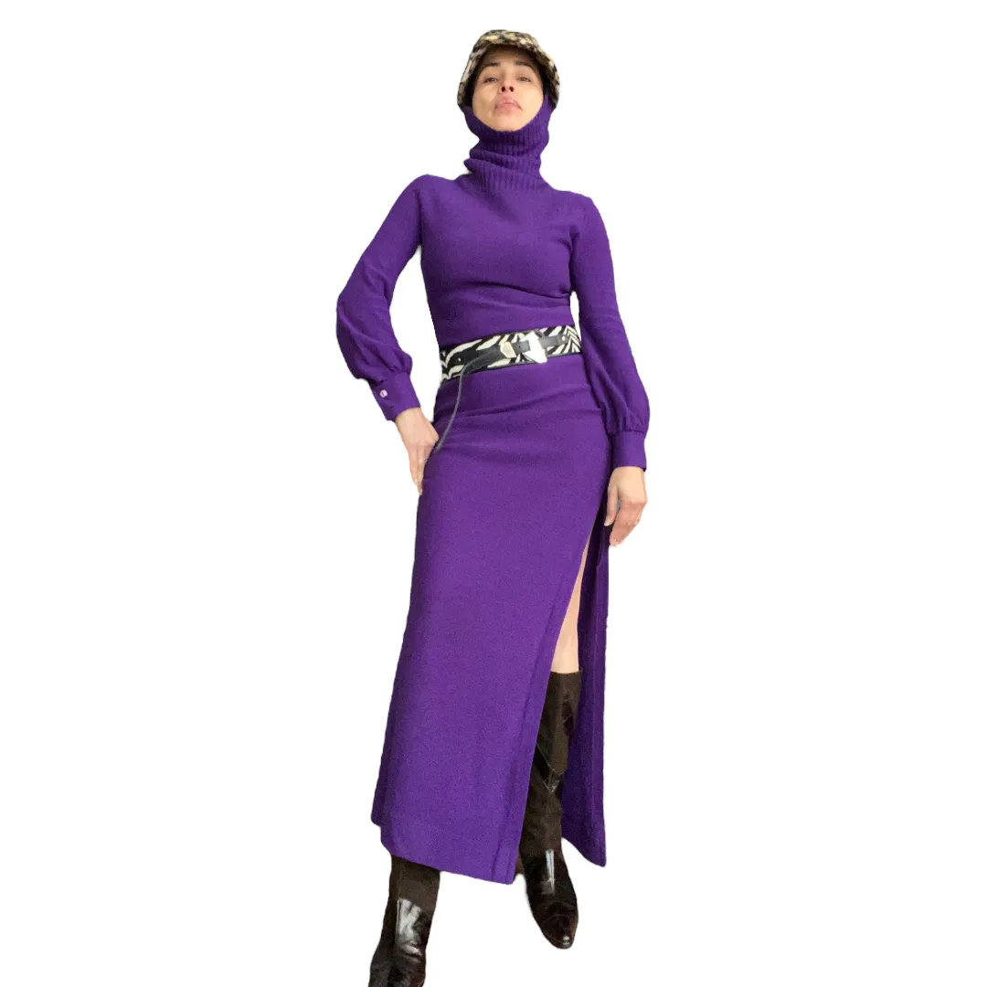 Partout Purple Chenille Dress