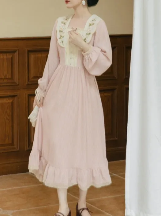 Pink Jasmine Chiffon Dress