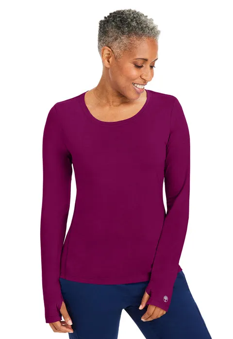 Purple Label by Healing Hands Women's Mackenzie Solid Underscrub Tee 5051