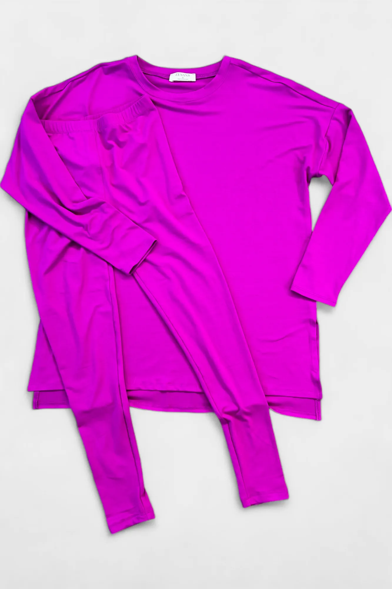 Purple Long Sleeve Buttery Loungewear Set