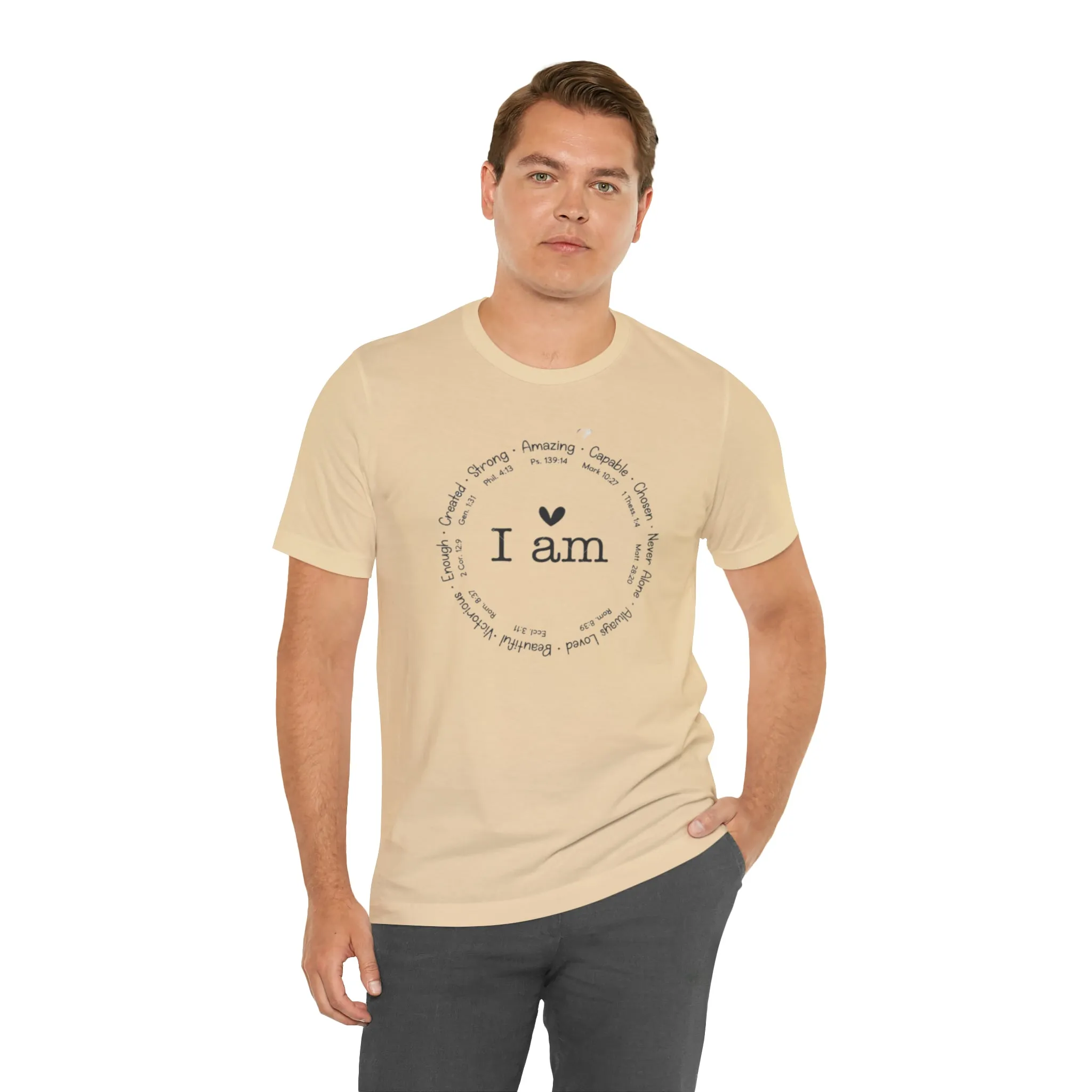 "I AM" Bella Canvas Unisex Jersey Short Sleeve Tee