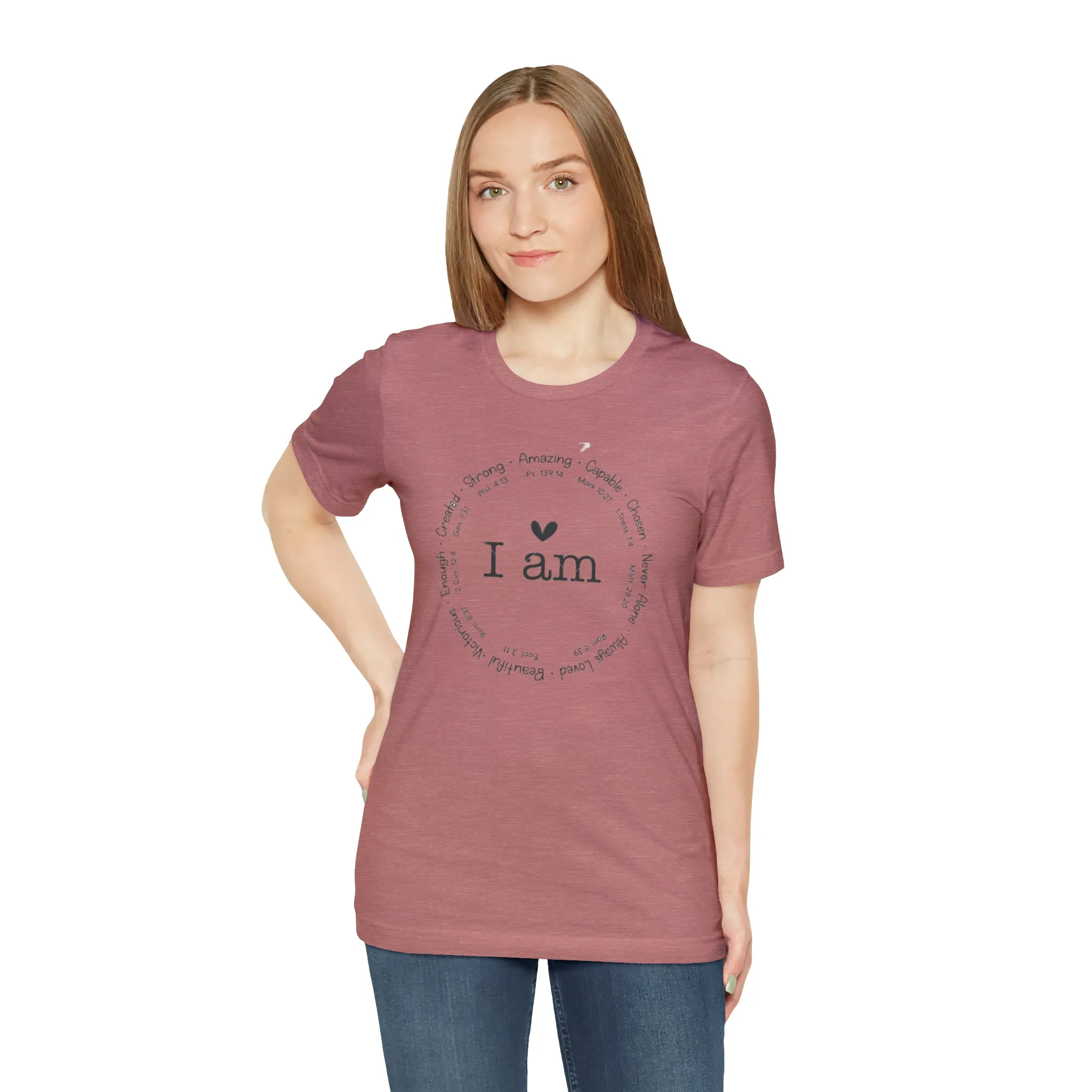 "I AM" Bella Canvas Unisex Jersey Short Sleeve Tee