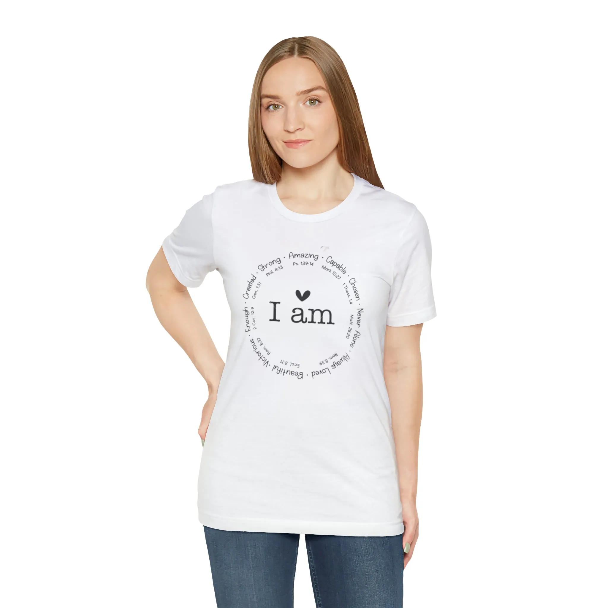 "I AM" Bella Canvas Unisex Jersey Short Sleeve Tee