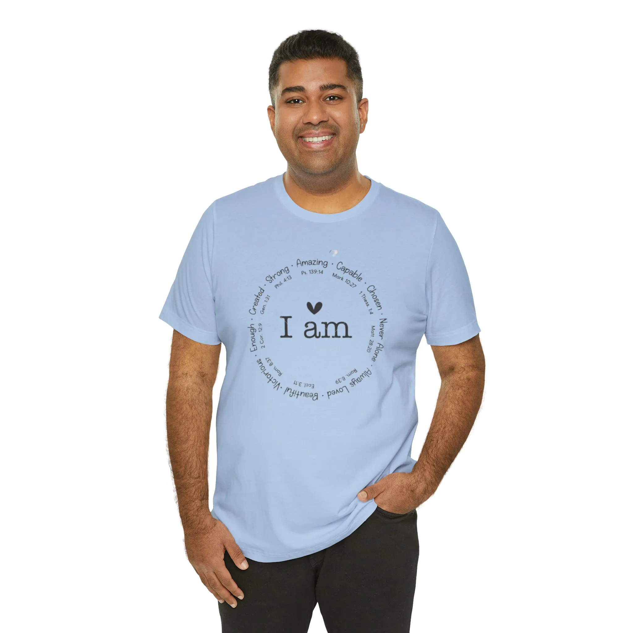 "I AM" Bella Canvas Unisex Jersey Short Sleeve Tee