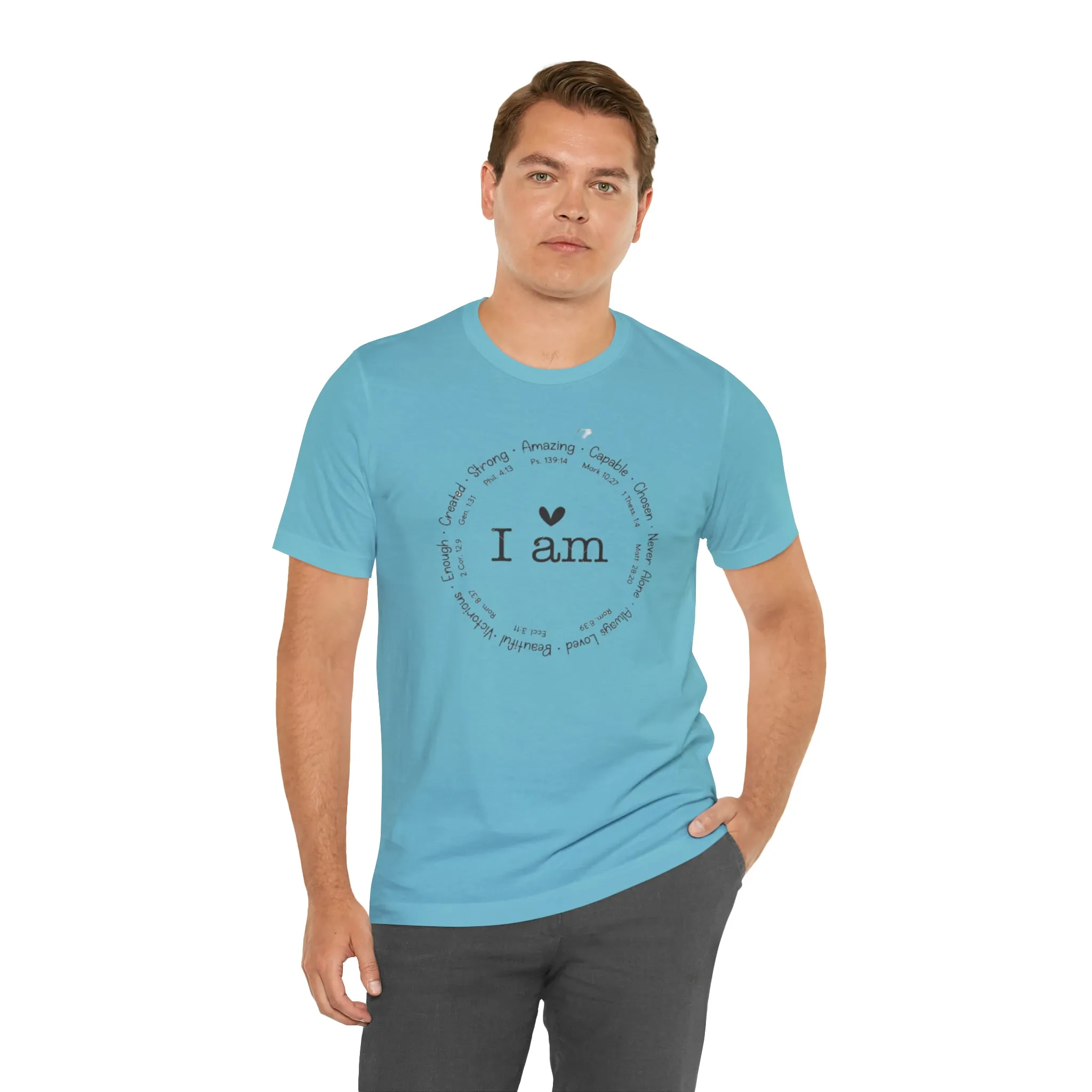 "I AM" Bella Canvas Unisex Jersey Short Sleeve Tee