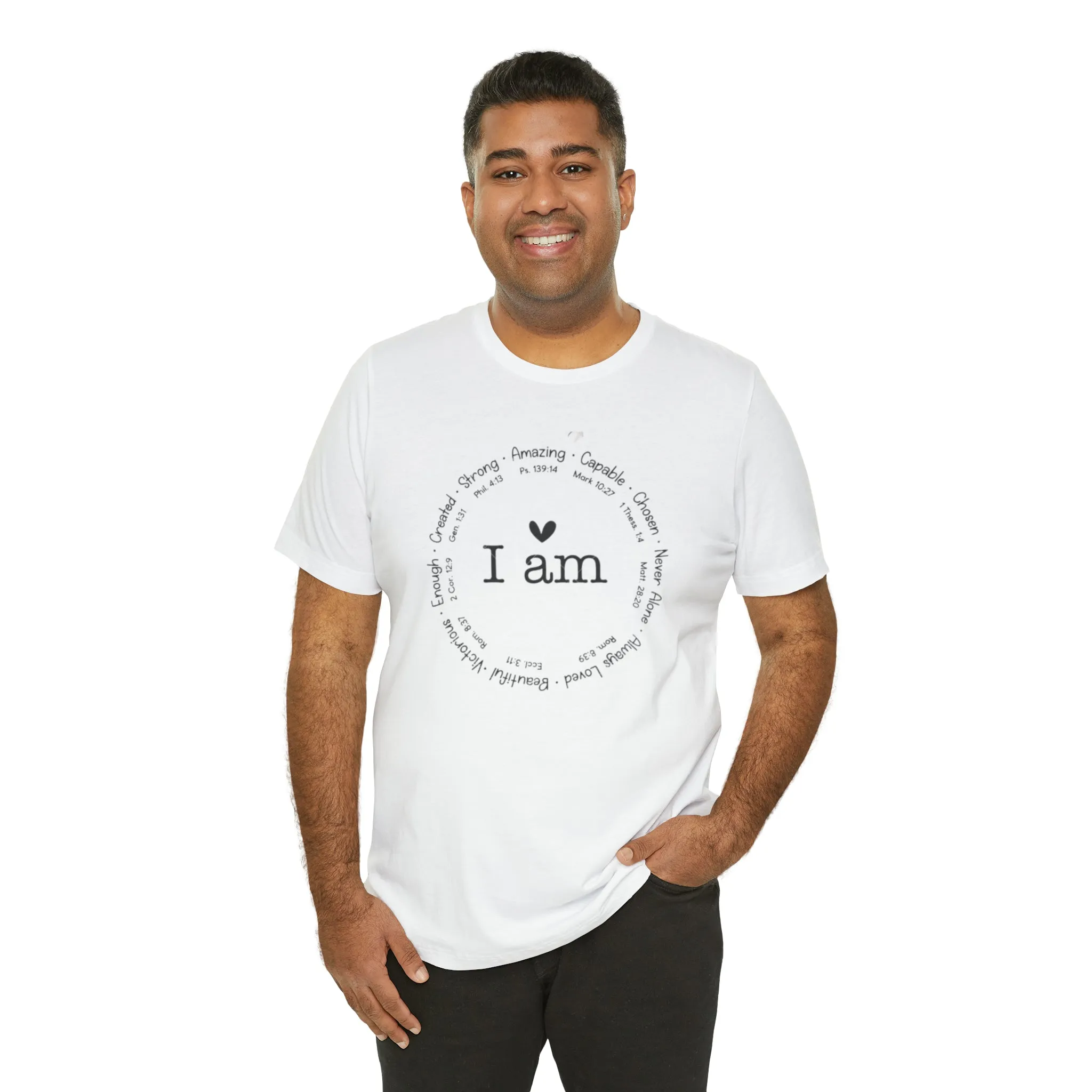 "I AM" Bella Canvas Unisex Jersey Short Sleeve Tee