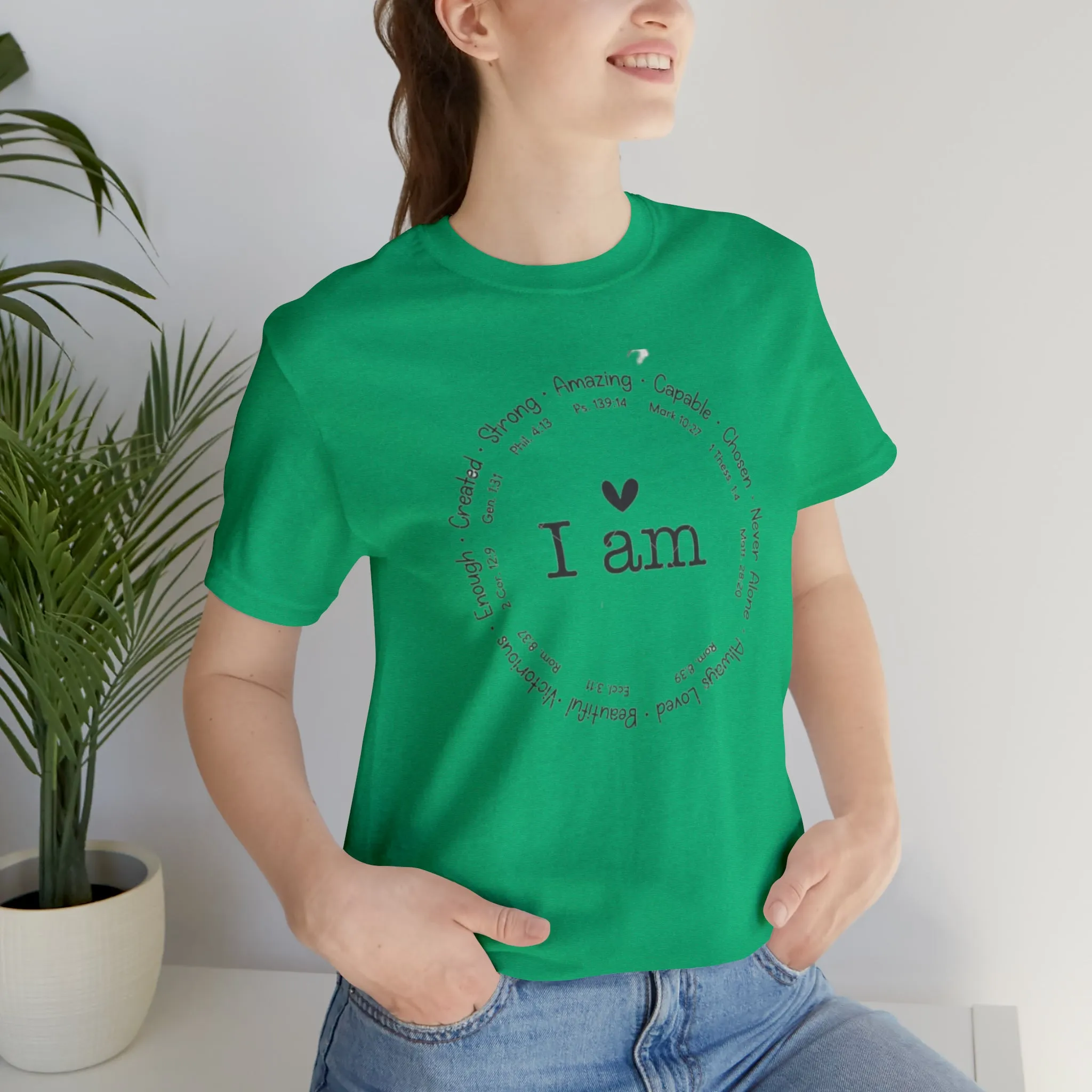 "I AM" Bella Canvas Unisex Jersey Short Sleeve Tee