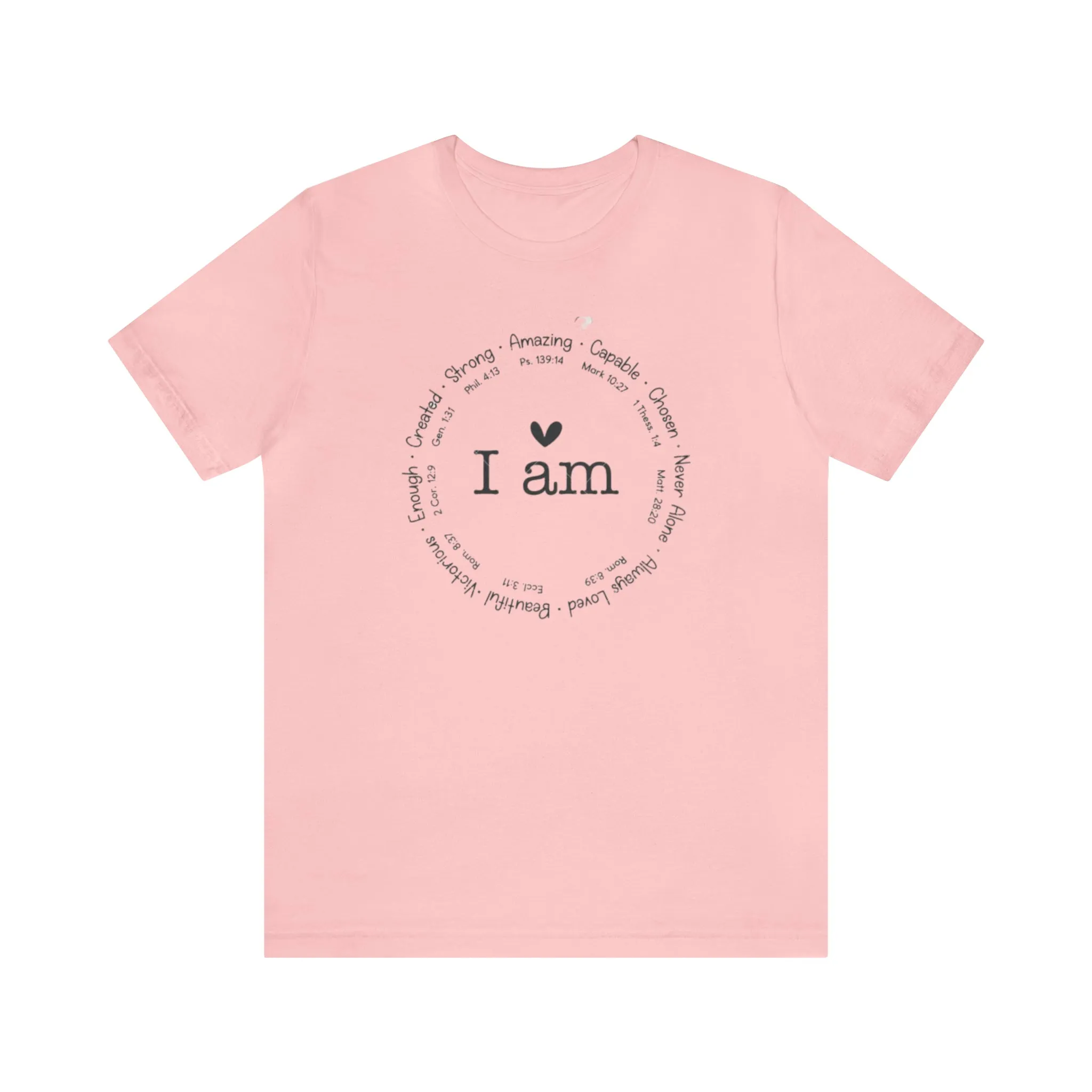 "I AM" Bella Canvas Unisex Jersey Short Sleeve Tee