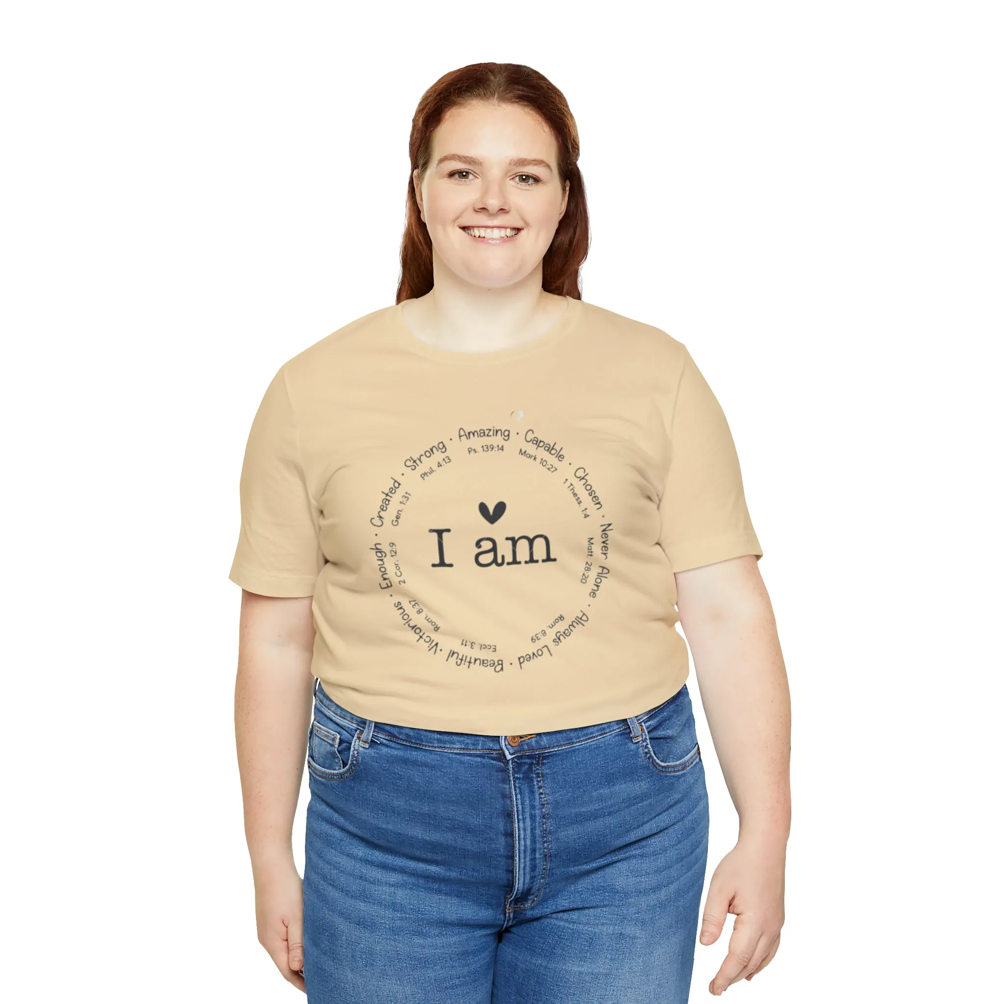 "I AM" Bella Canvas Unisex Jersey Short Sleeve Tee