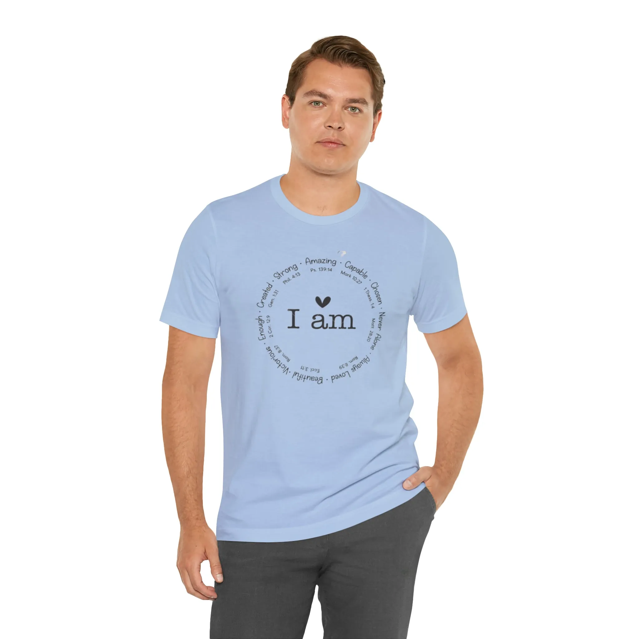 "I AM" Bella Canvas Unisex Jersey Short Sleeve Tee