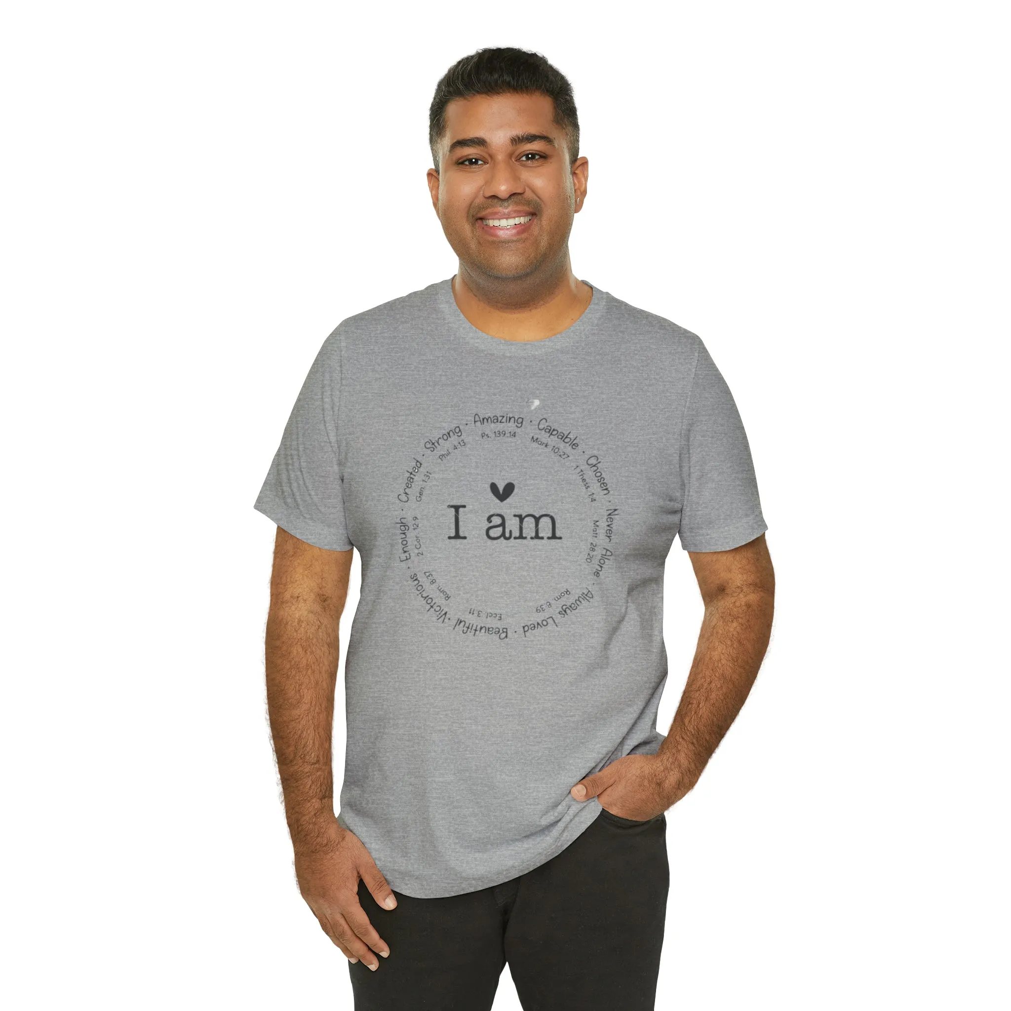 "I AM" Bella Canvas Unisex Jersey Short Sleeve Tee