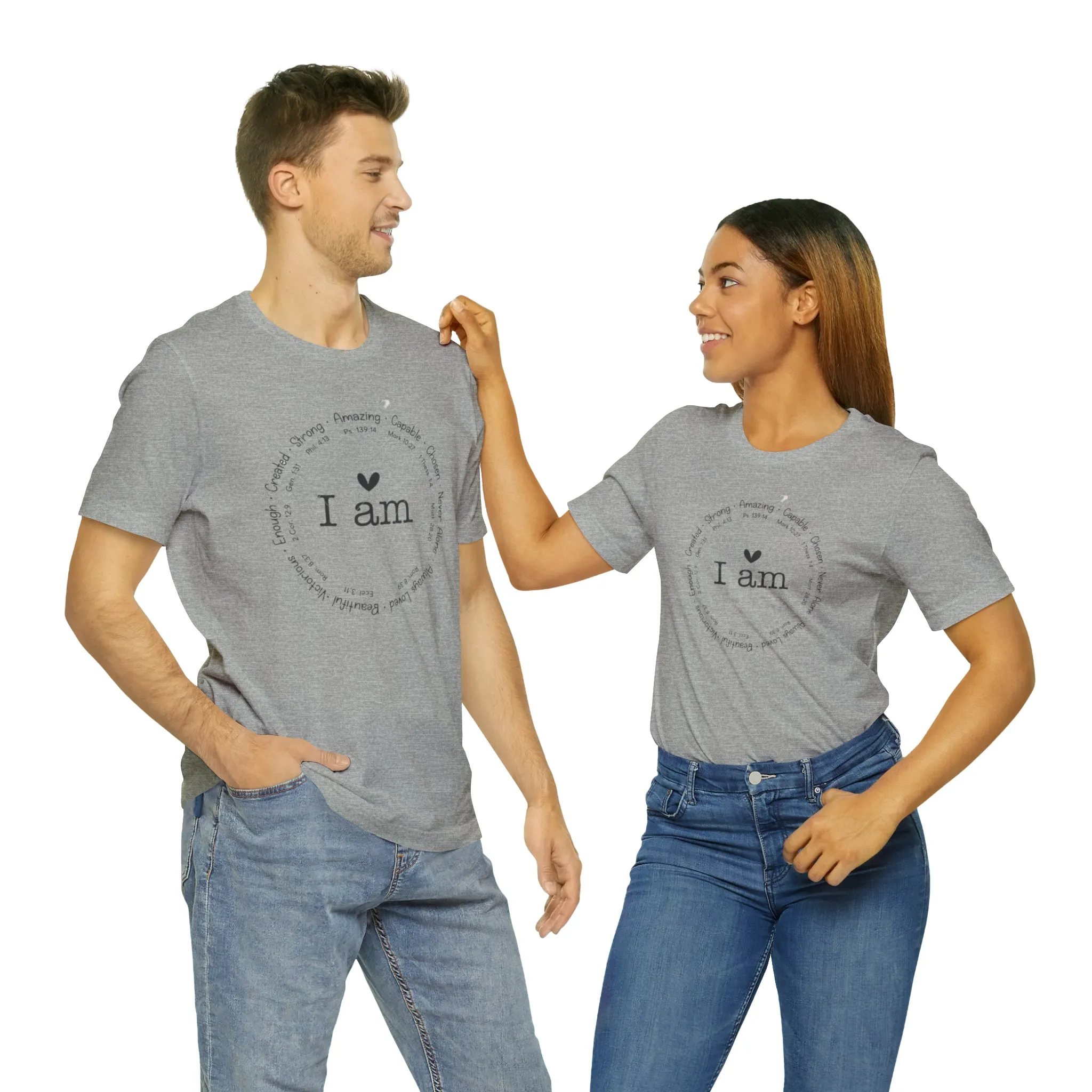 "I AM" Bella Canvas Unisex Jersey Short Sleeve Tee