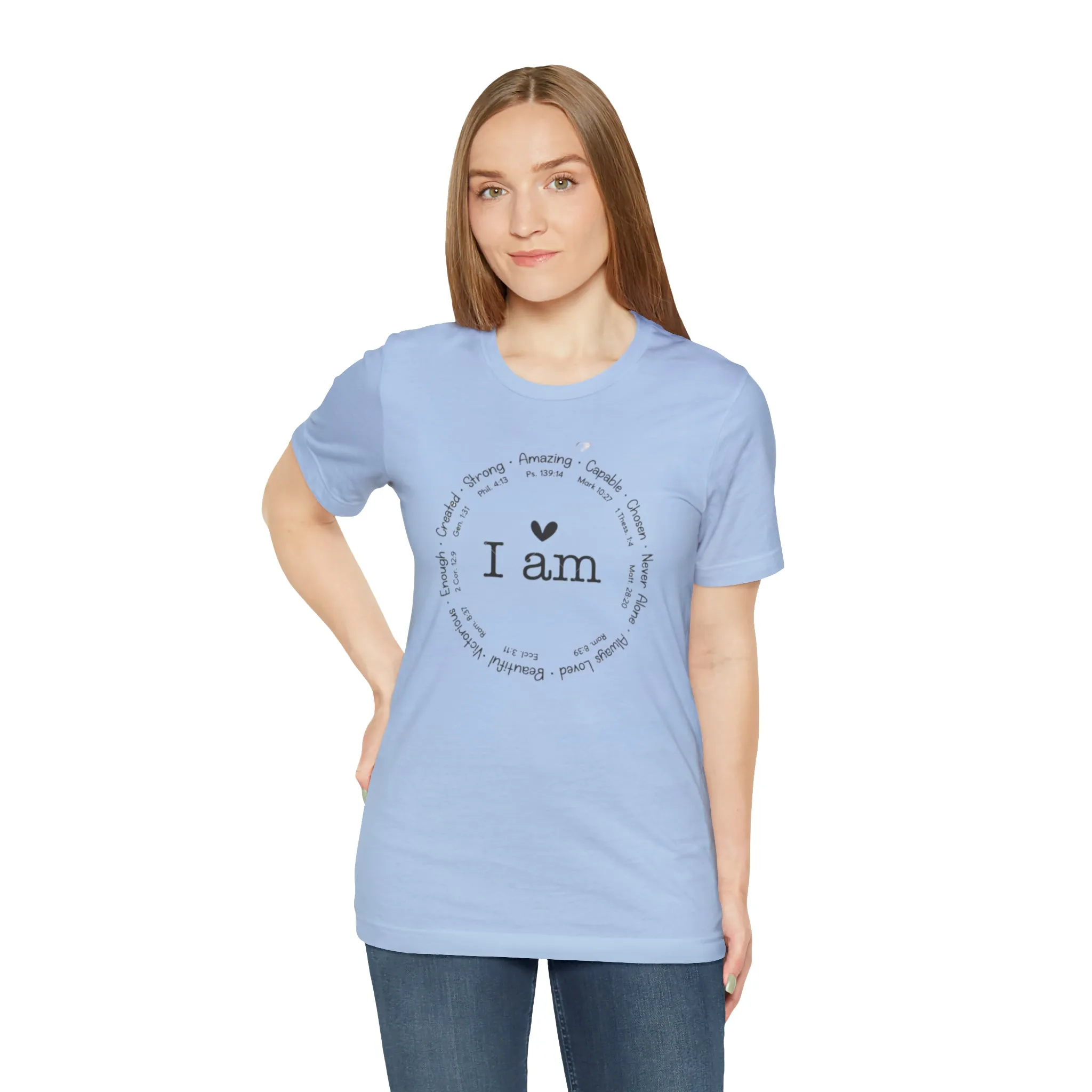 "I AM" Bella Canvas Unisex Jersey Short Sleeve Tee