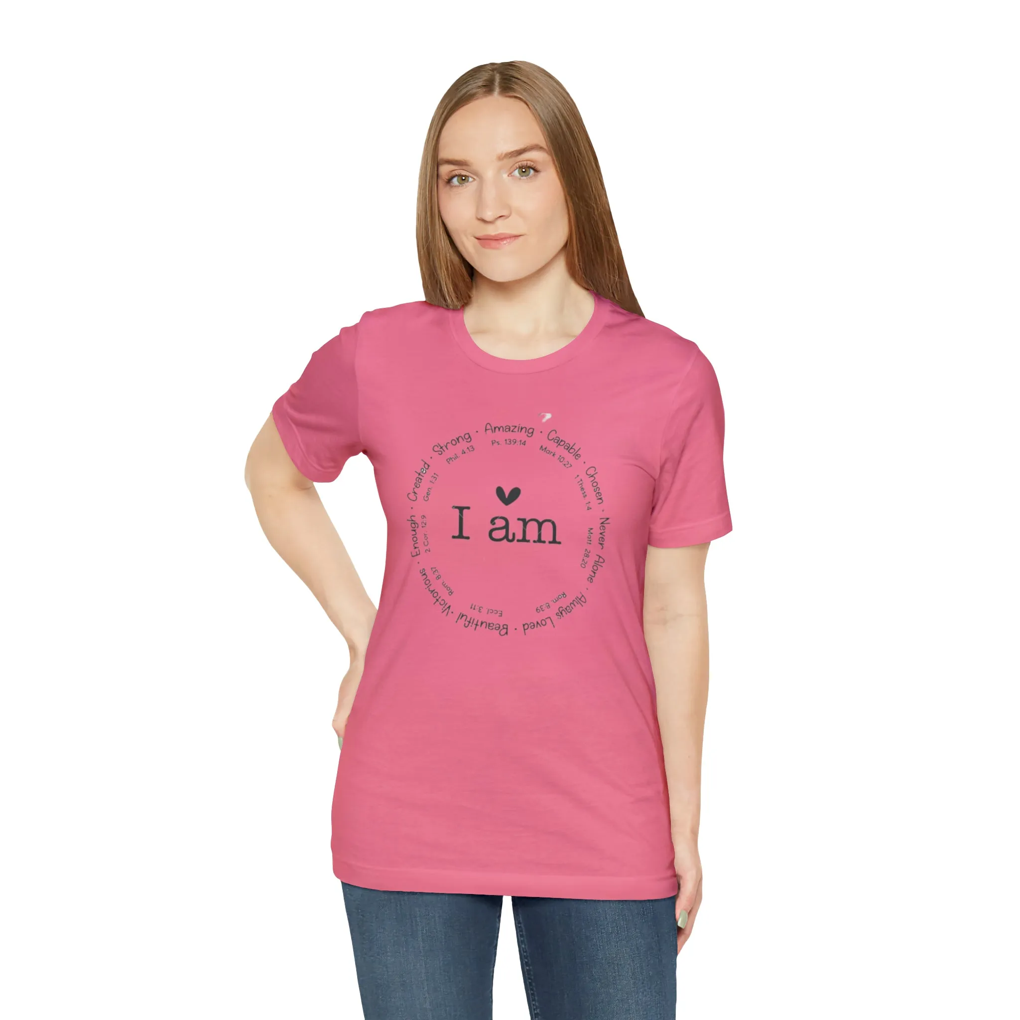 "I AM" Bella Canvas Unisex Jersey Short Sleeve Tee