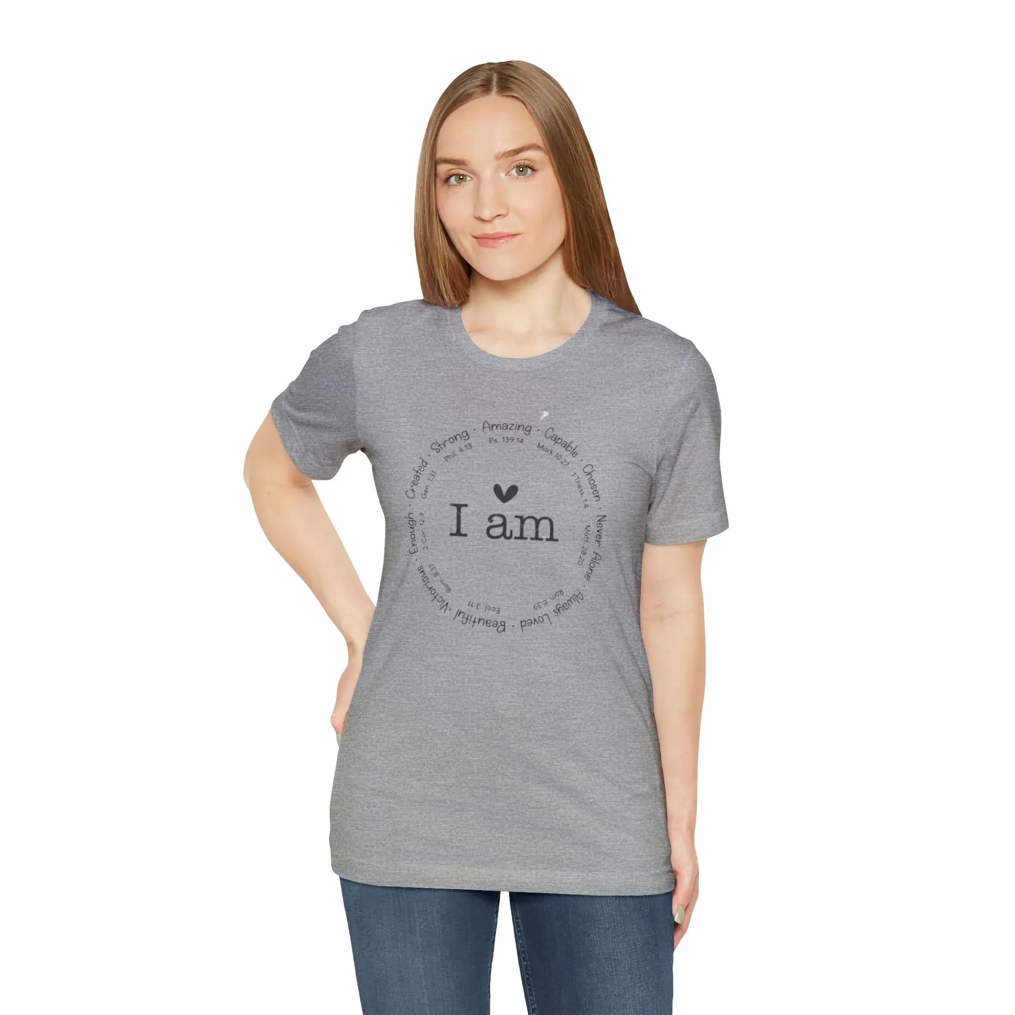 "I AM" Bella Canvas Unisex Jersey Short Sleeve Tee