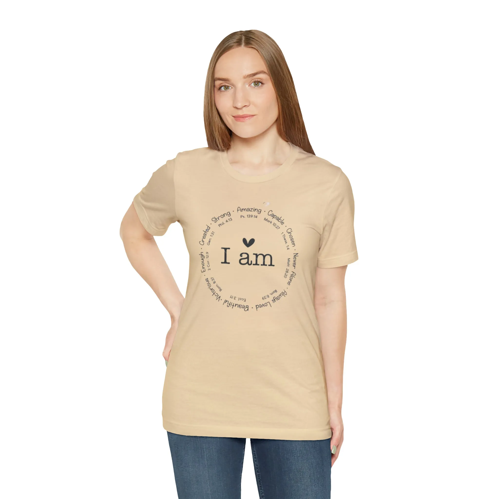 "I AM" Bella Canvas Unisex Jersey Short Sleeve Tee