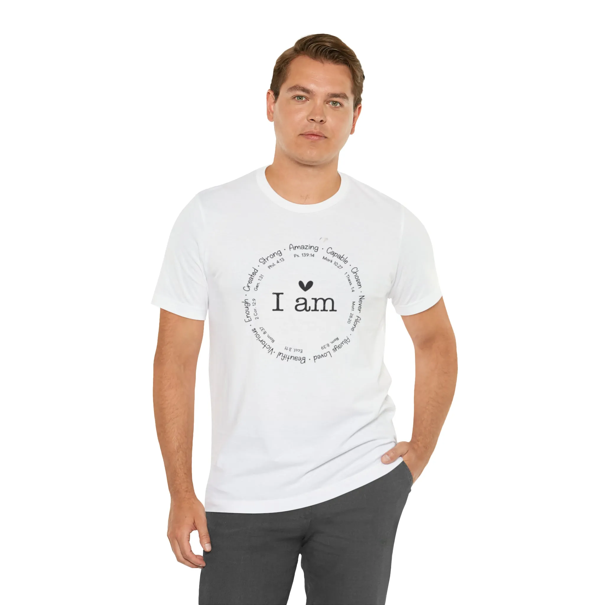 "I AM" Bella Canvas Unisex Jersey Short Sleeve Tee