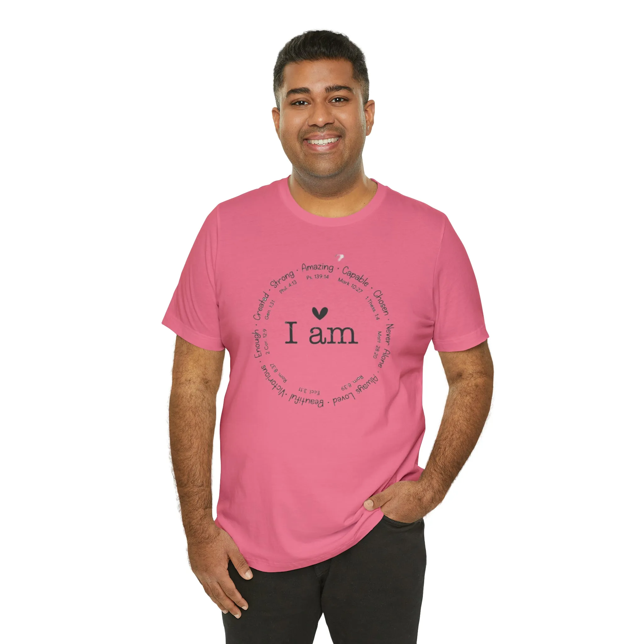 "I AM" Bella Canvas Unisex Jersey Short Sleeve Tee