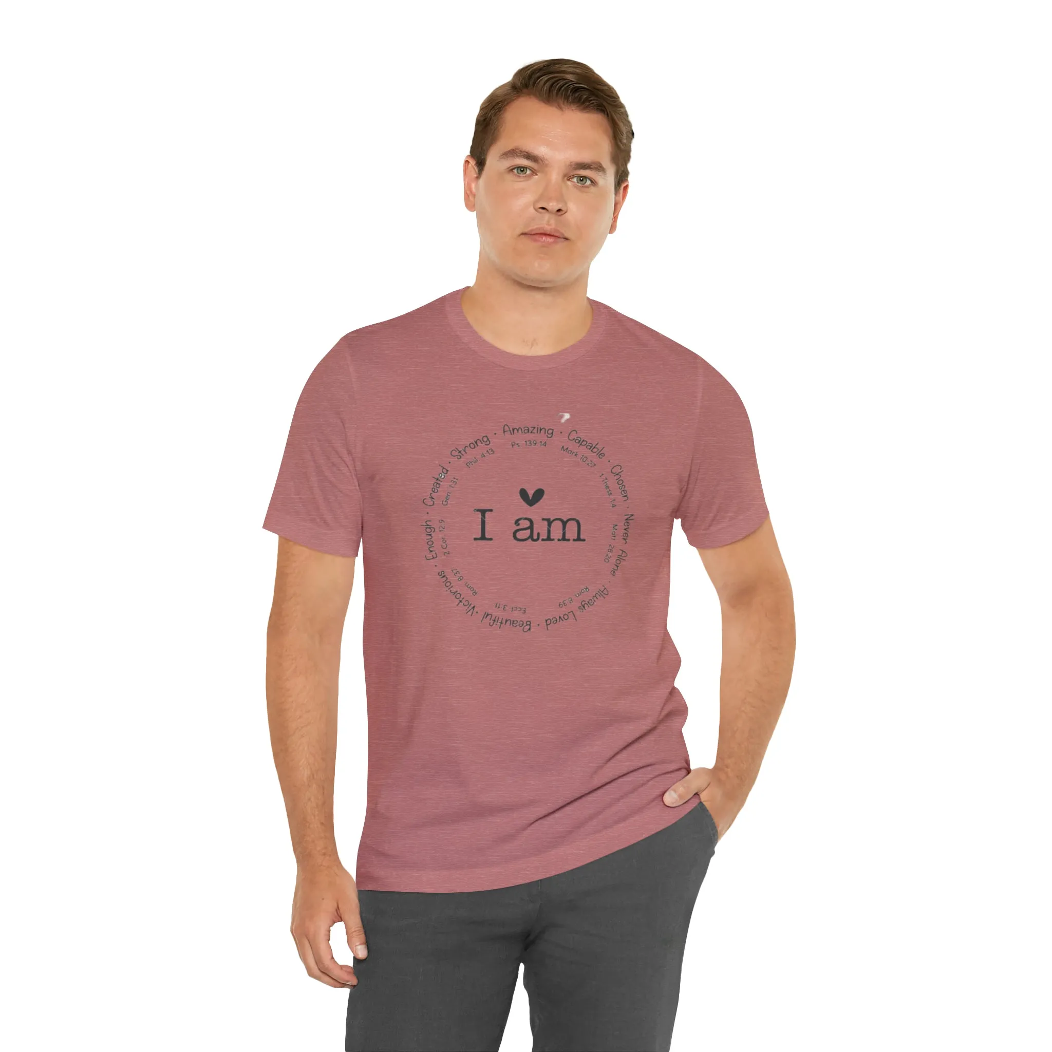 "I AM" Bella Canvas Unisex Jersey Short Sleeve Tee