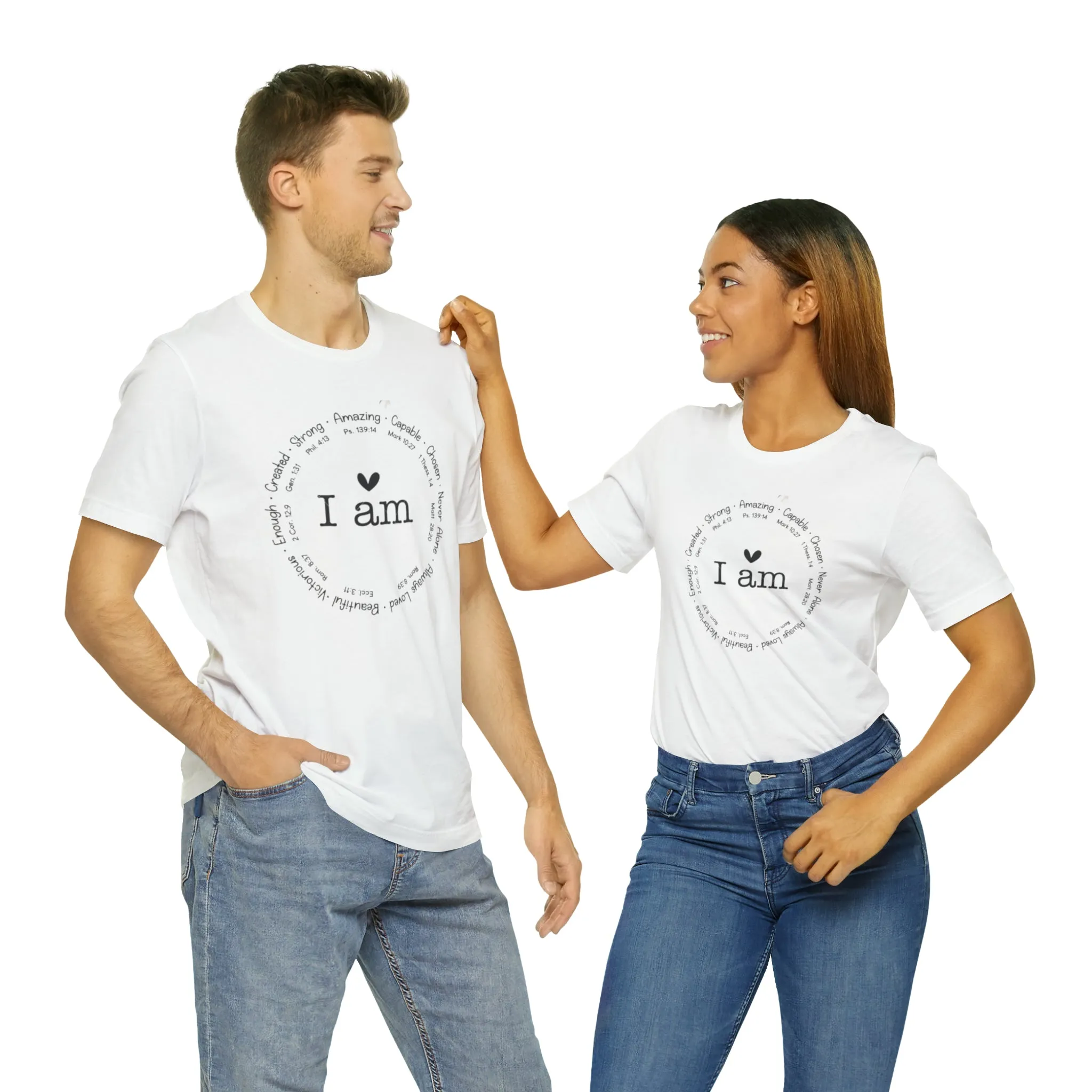 "I AM" Bella Canvas Unisex Jersey Short Sleeve Tee