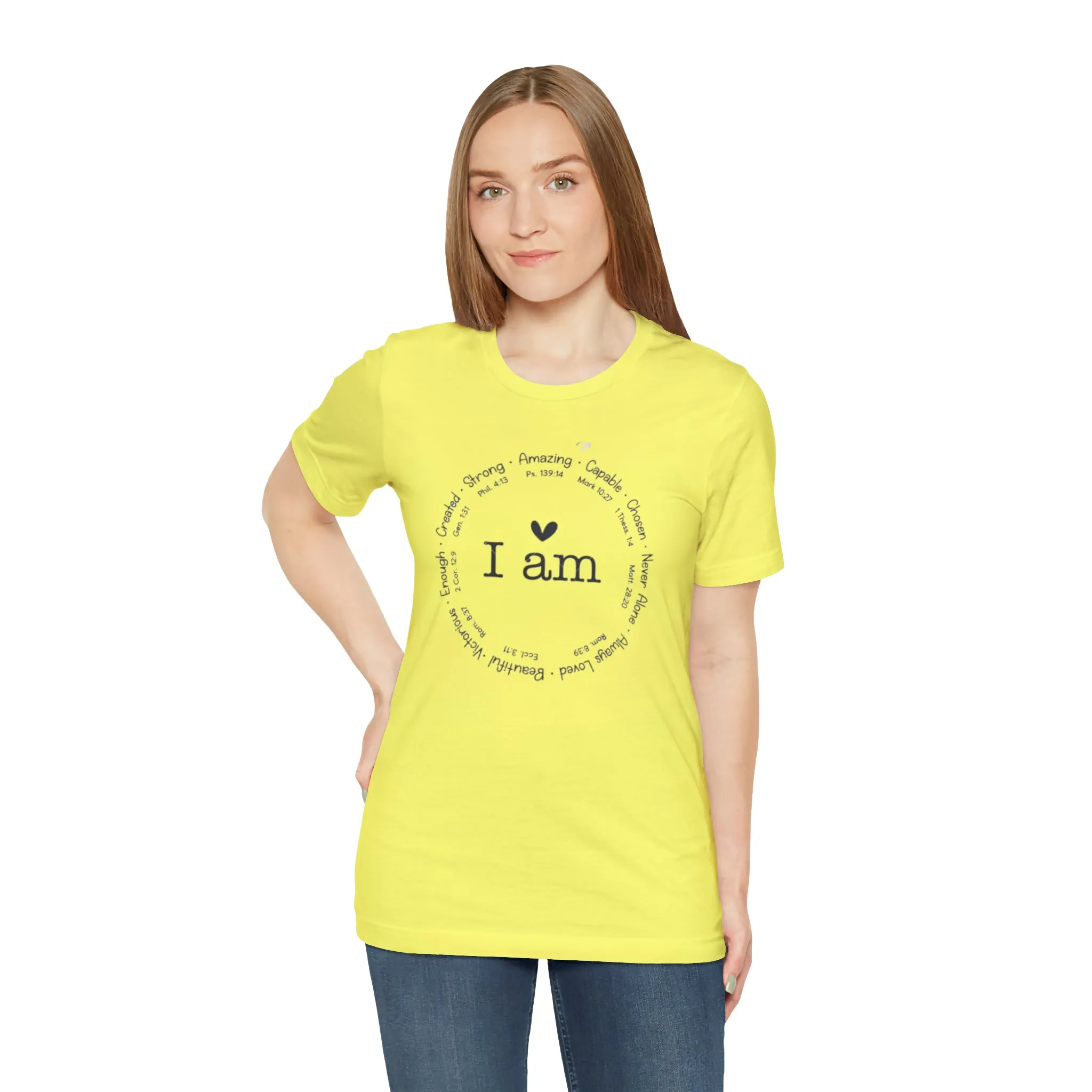 "I AM" Bella Canvas Unisex Jersey Short Sleeve Tee