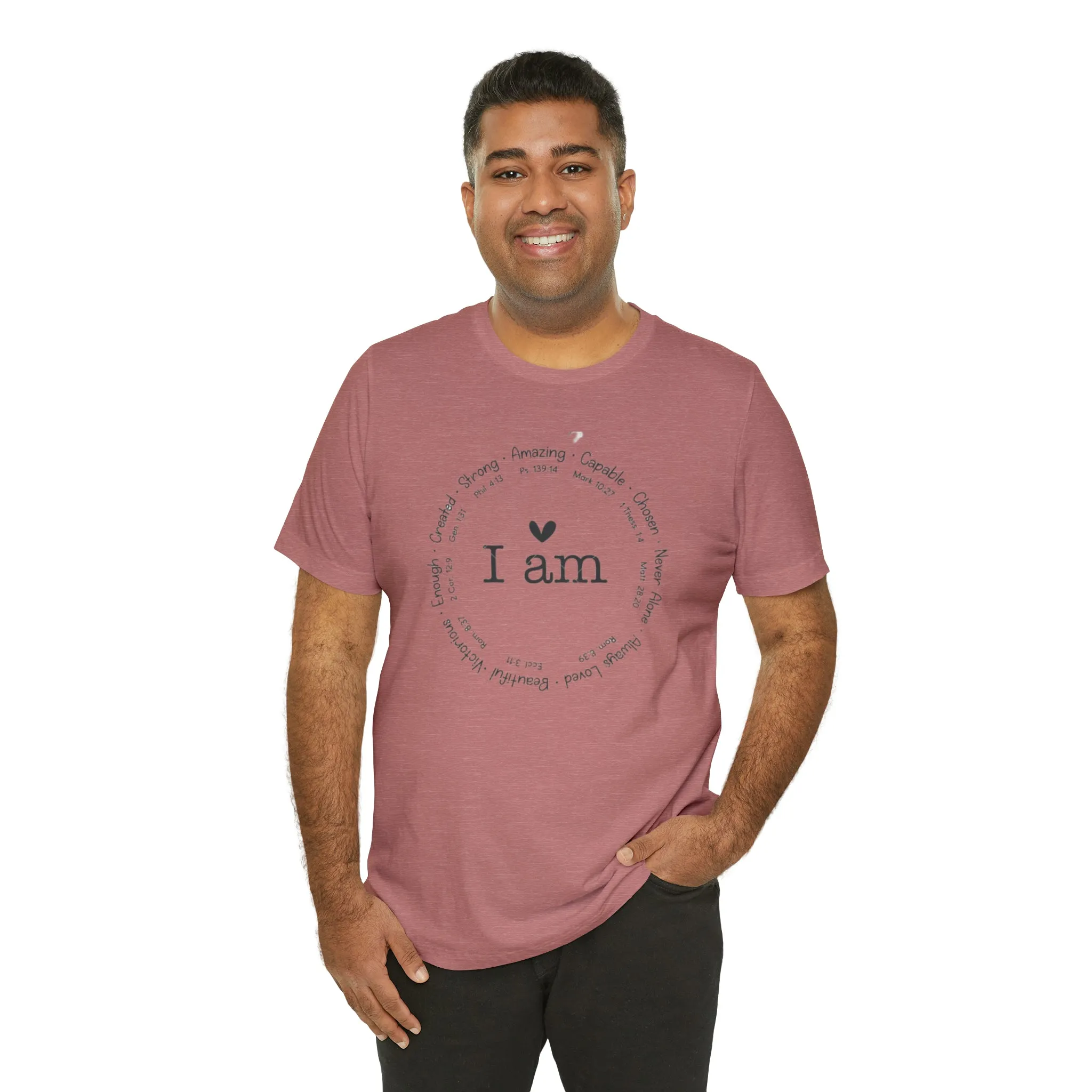 "I AM" Bella Canvas Unisex Jersey Short Sleeve Tee