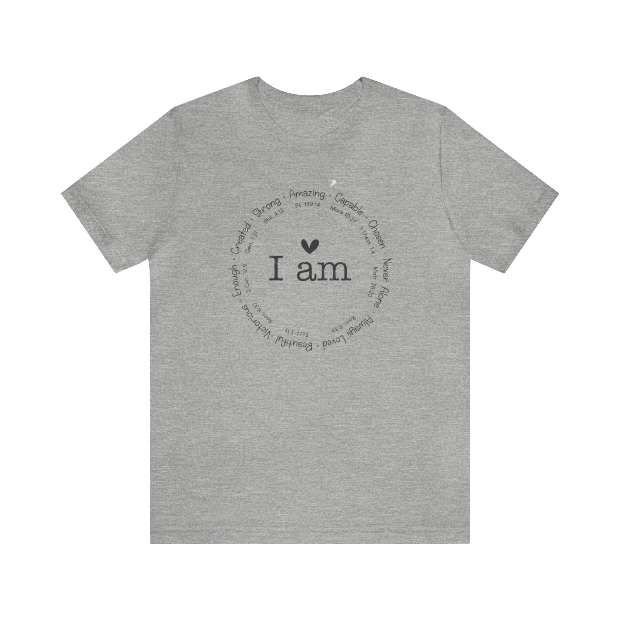 "I AM" Bella Canvas Unisex Jersey Short Sleeve Tee