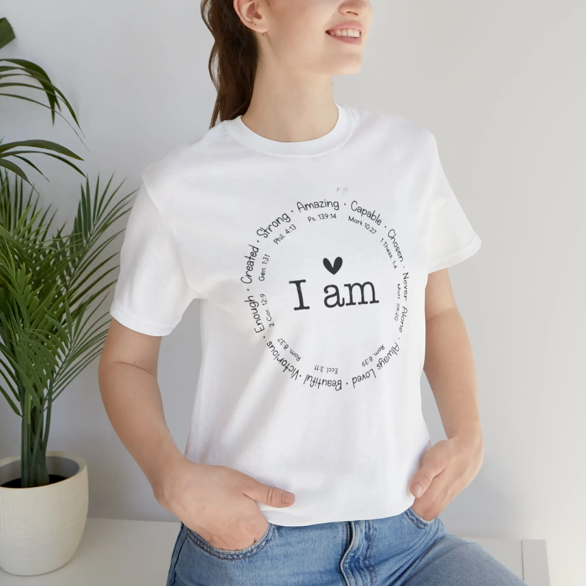 "I AM" Bella Canvas Unisex Jersey Short Sleeve Tee