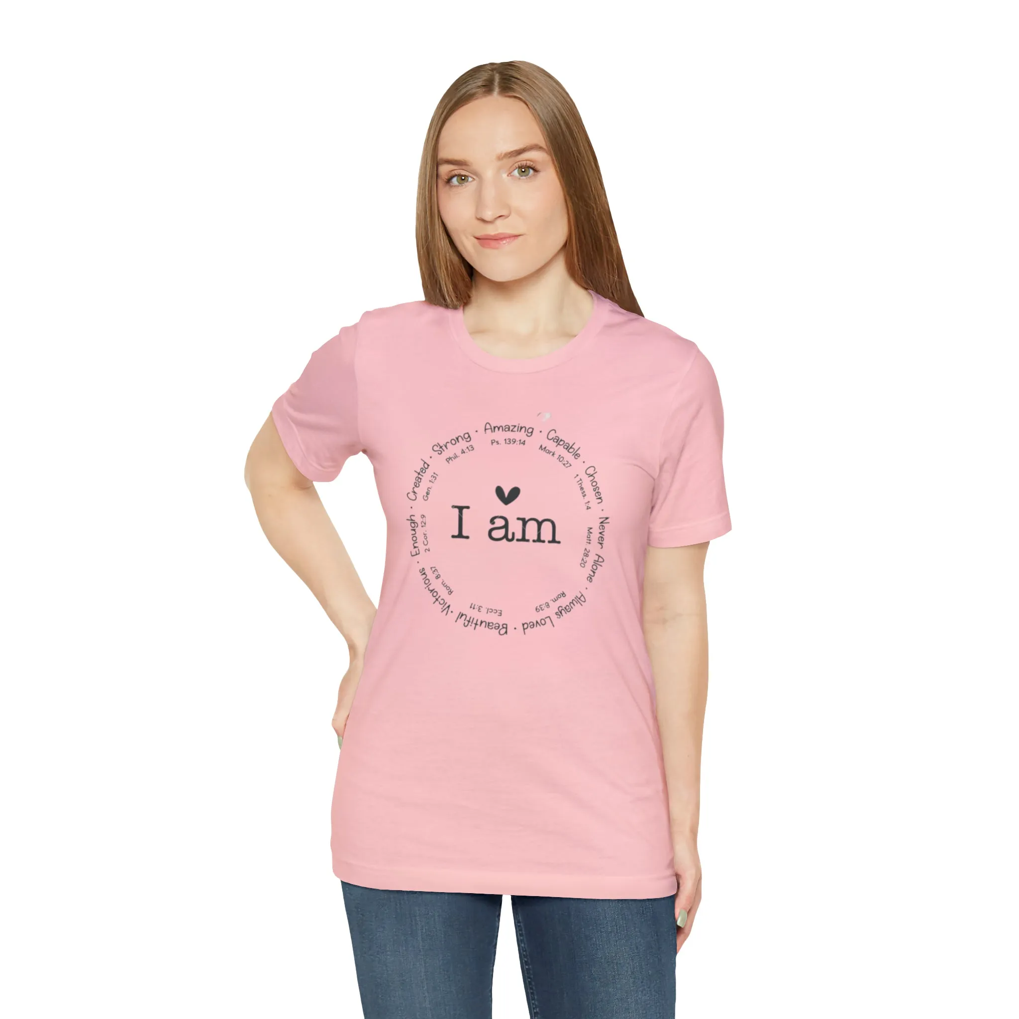 "I AM" Bella Canvas Unisex Jersey Short Sleeve Tee