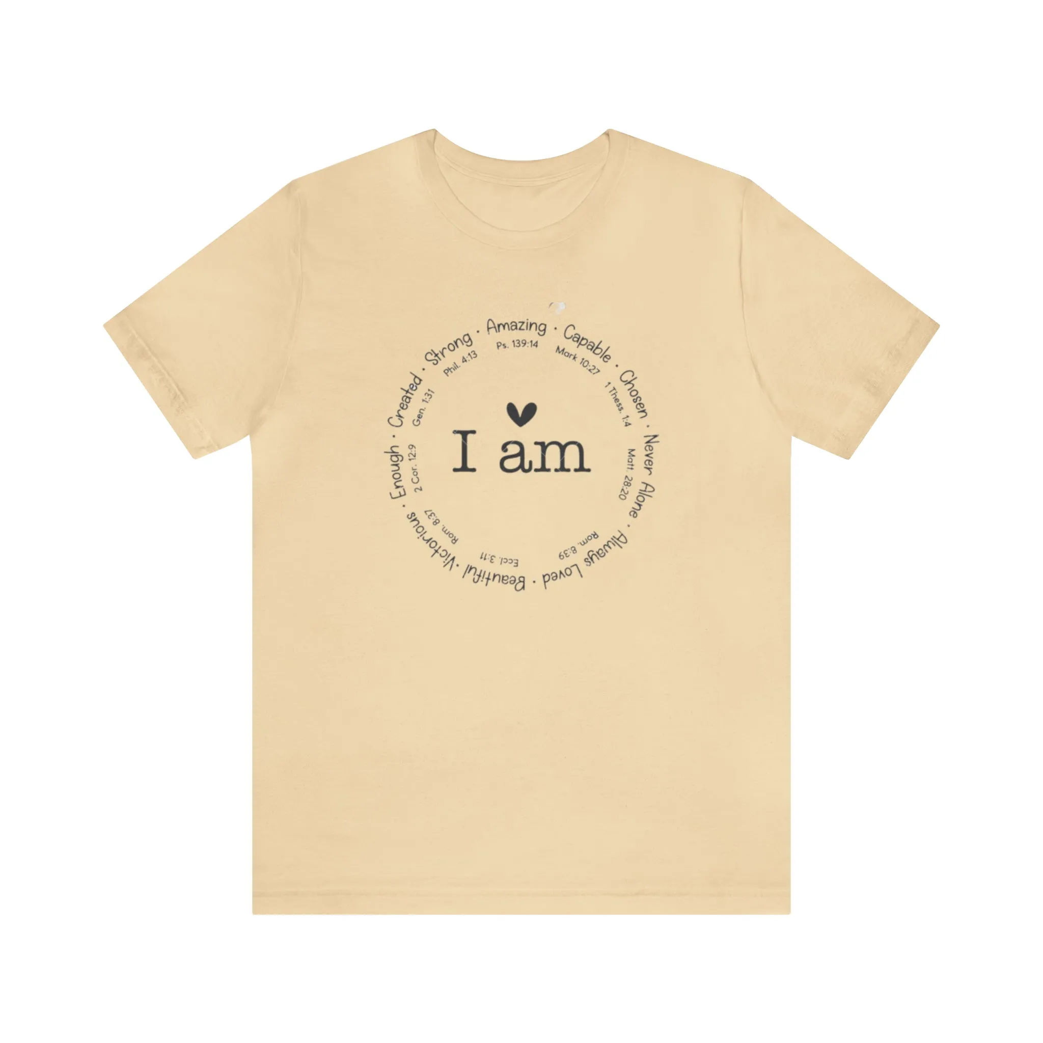 "I AM" Bella Canvas Unisex Jersey Short Sleeve Tee