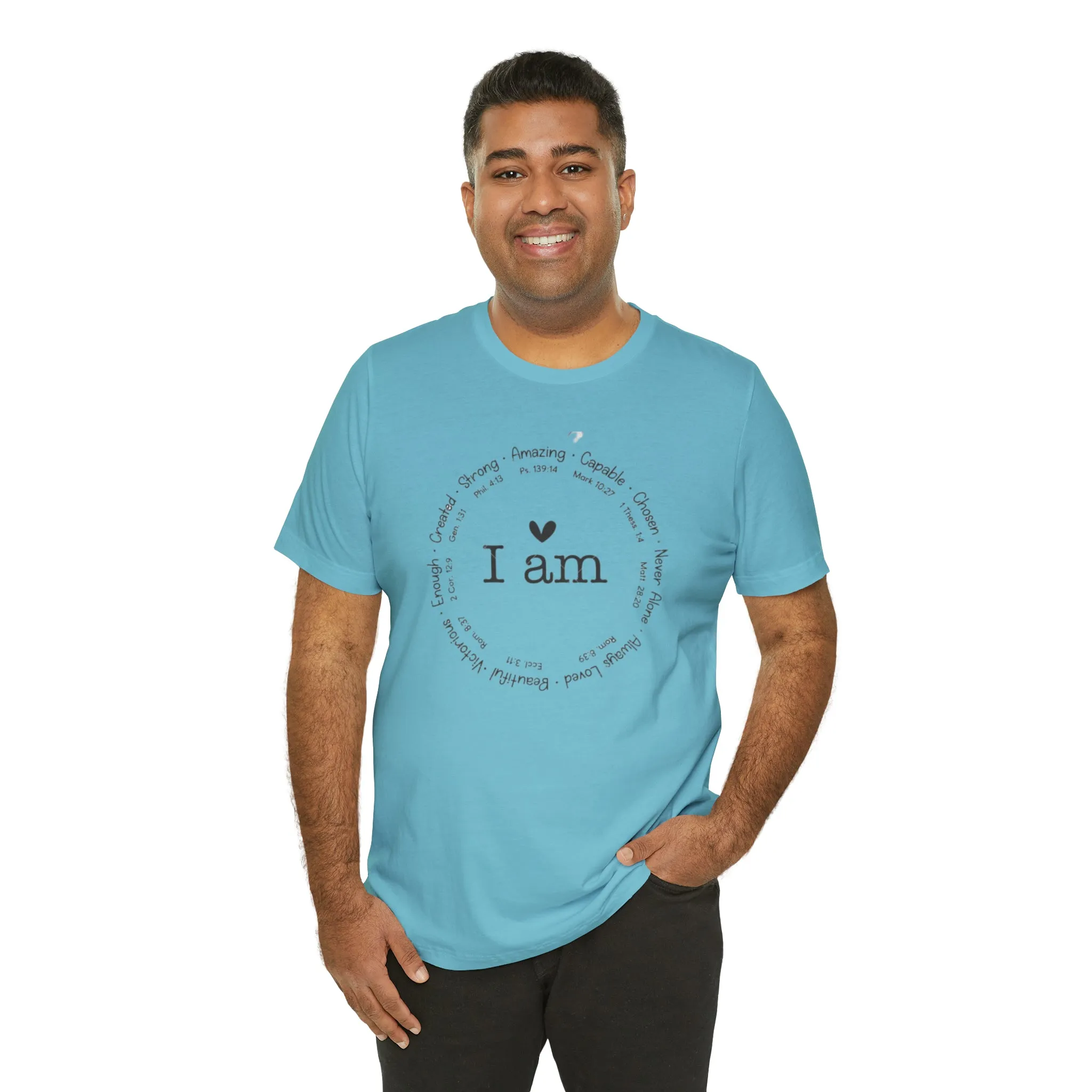 "I AM" Bella Canvas Unisex Jersey Short Sleeve Tee