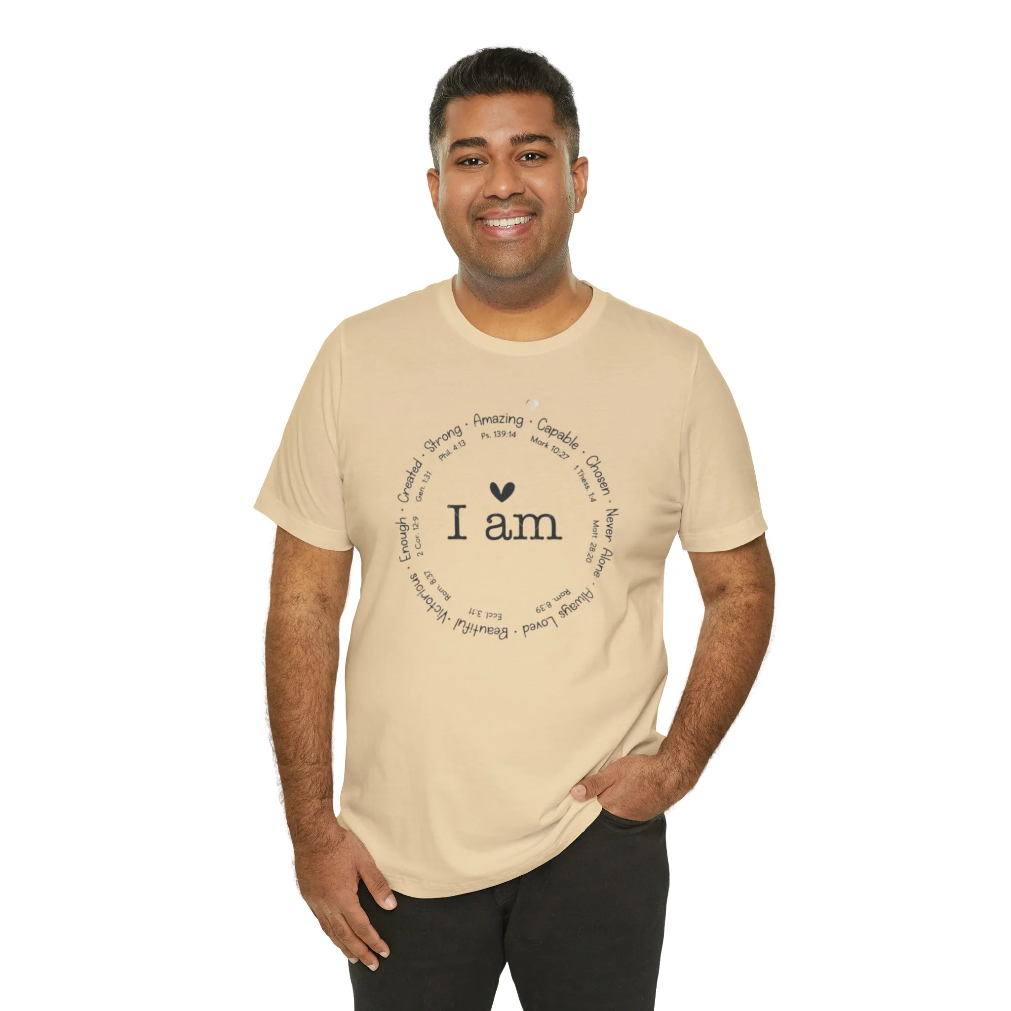 "I AM" Bella Canvas Unisex Jersey Short Sleeve Tee