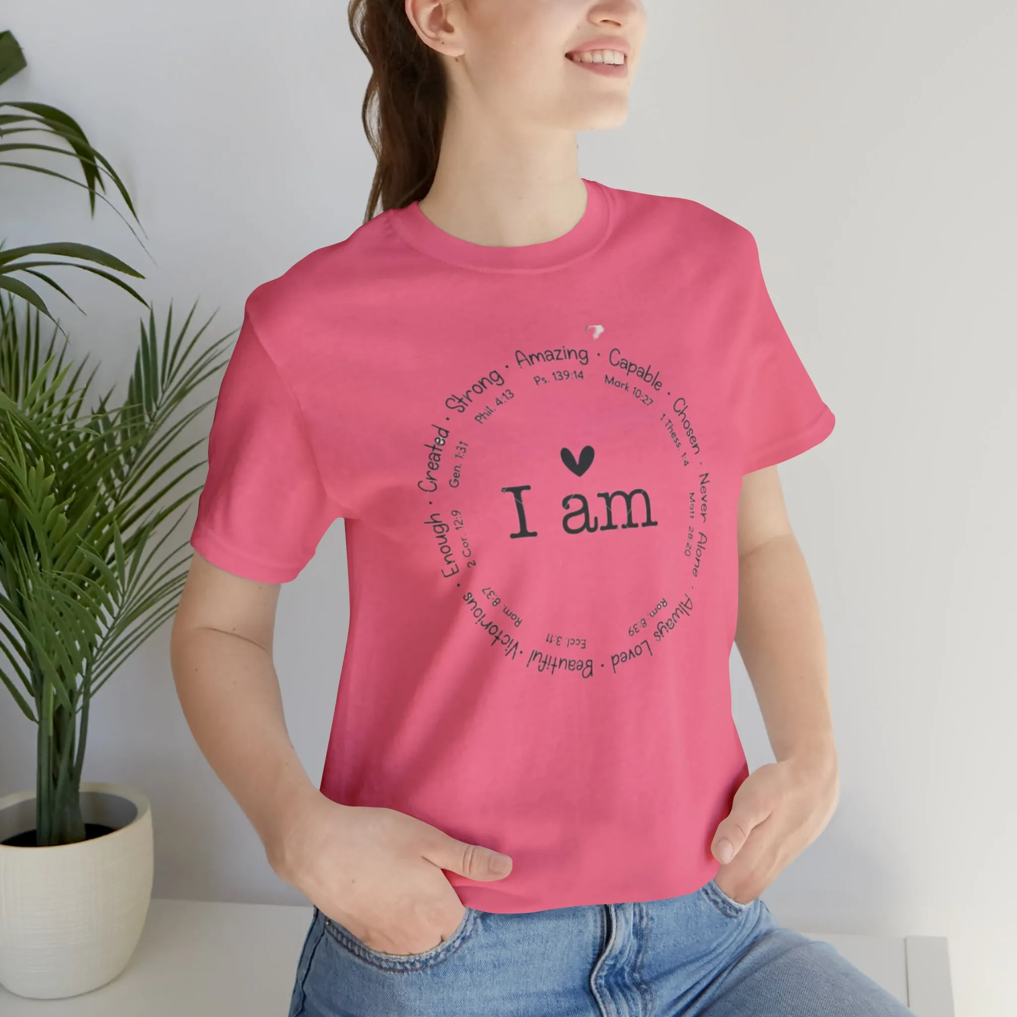 "I AM" Bella Canvas Unisex Jersey Short Sleeve Tee