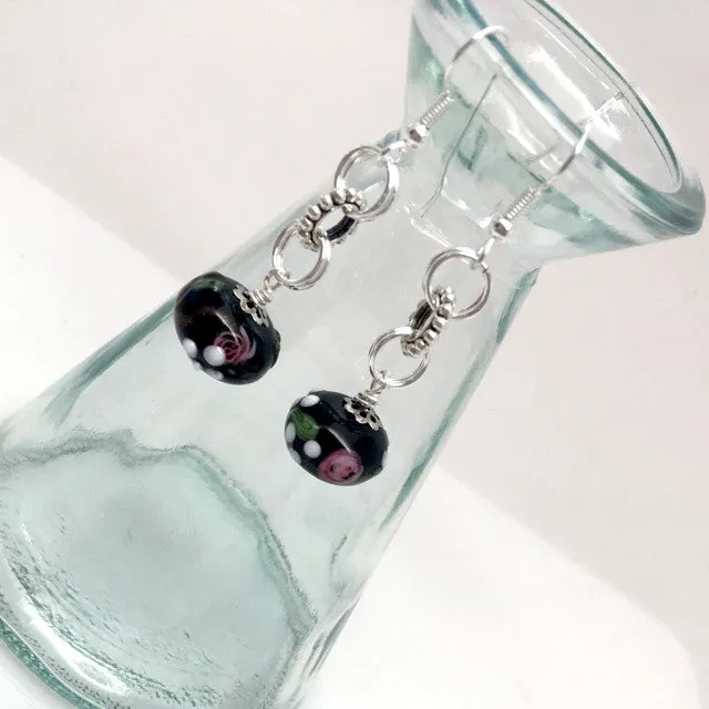 "Midnight Rose" Earrings