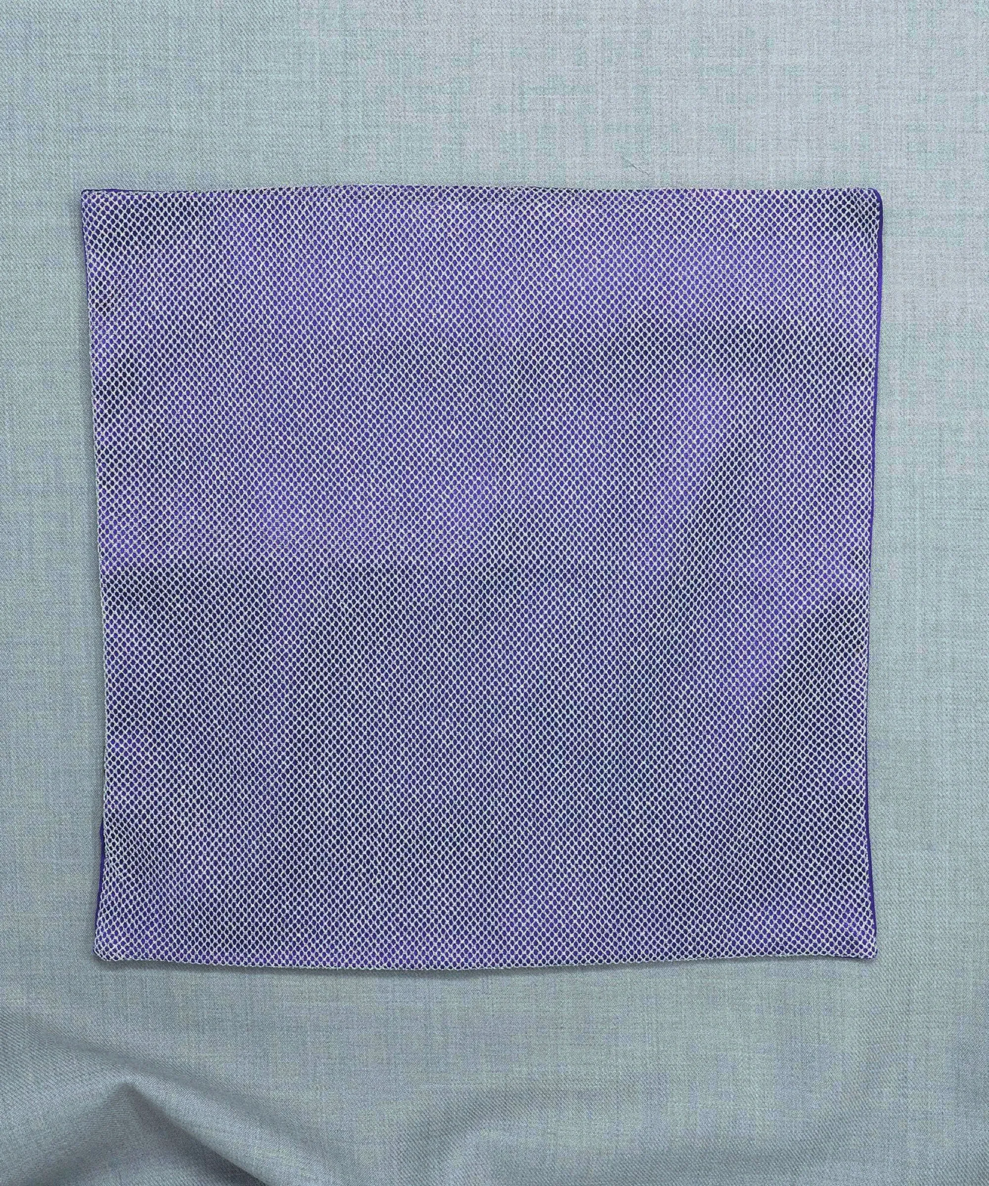 Regal Net Purple Pocket Square