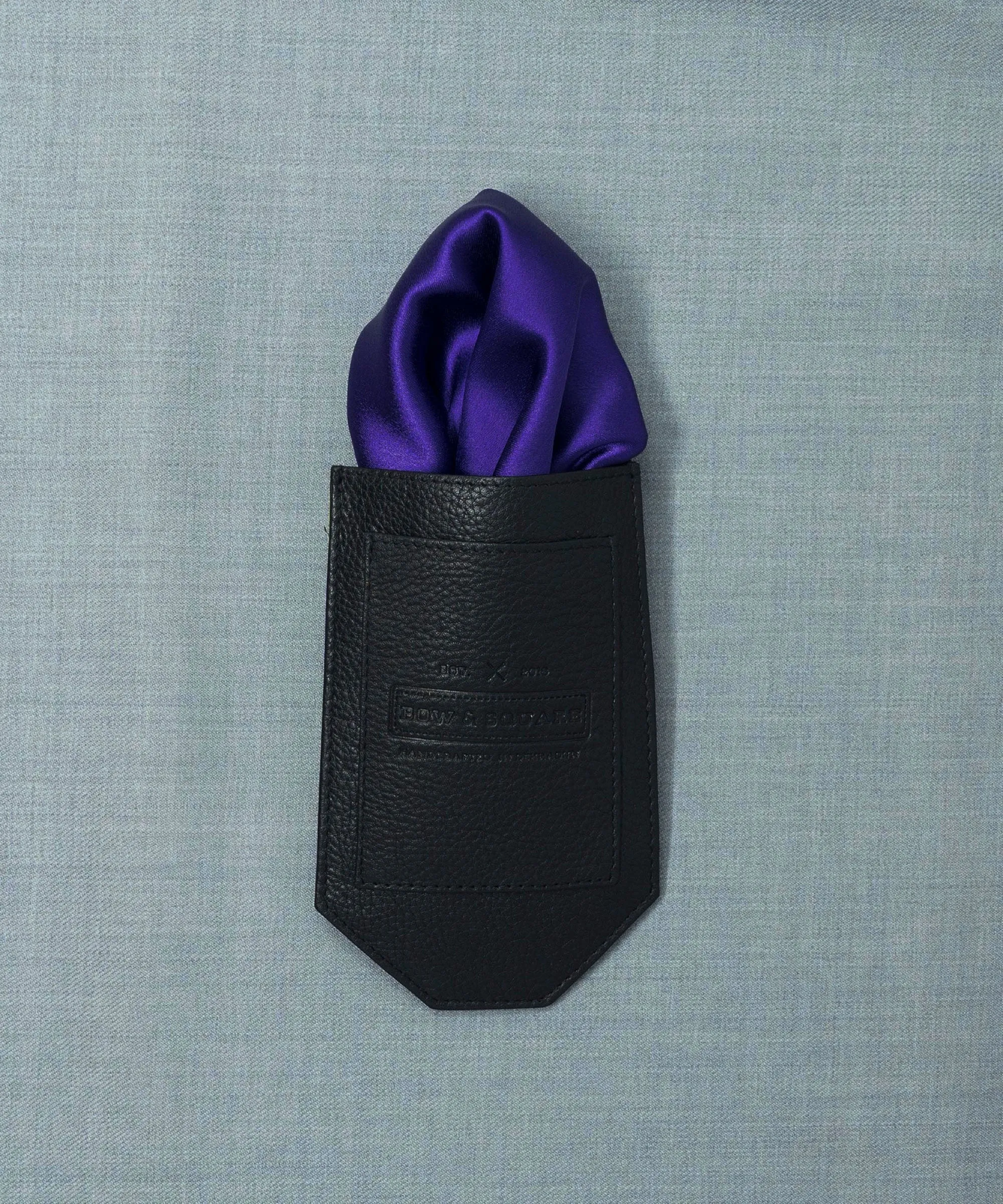 Regal Net Purple Pocket Square