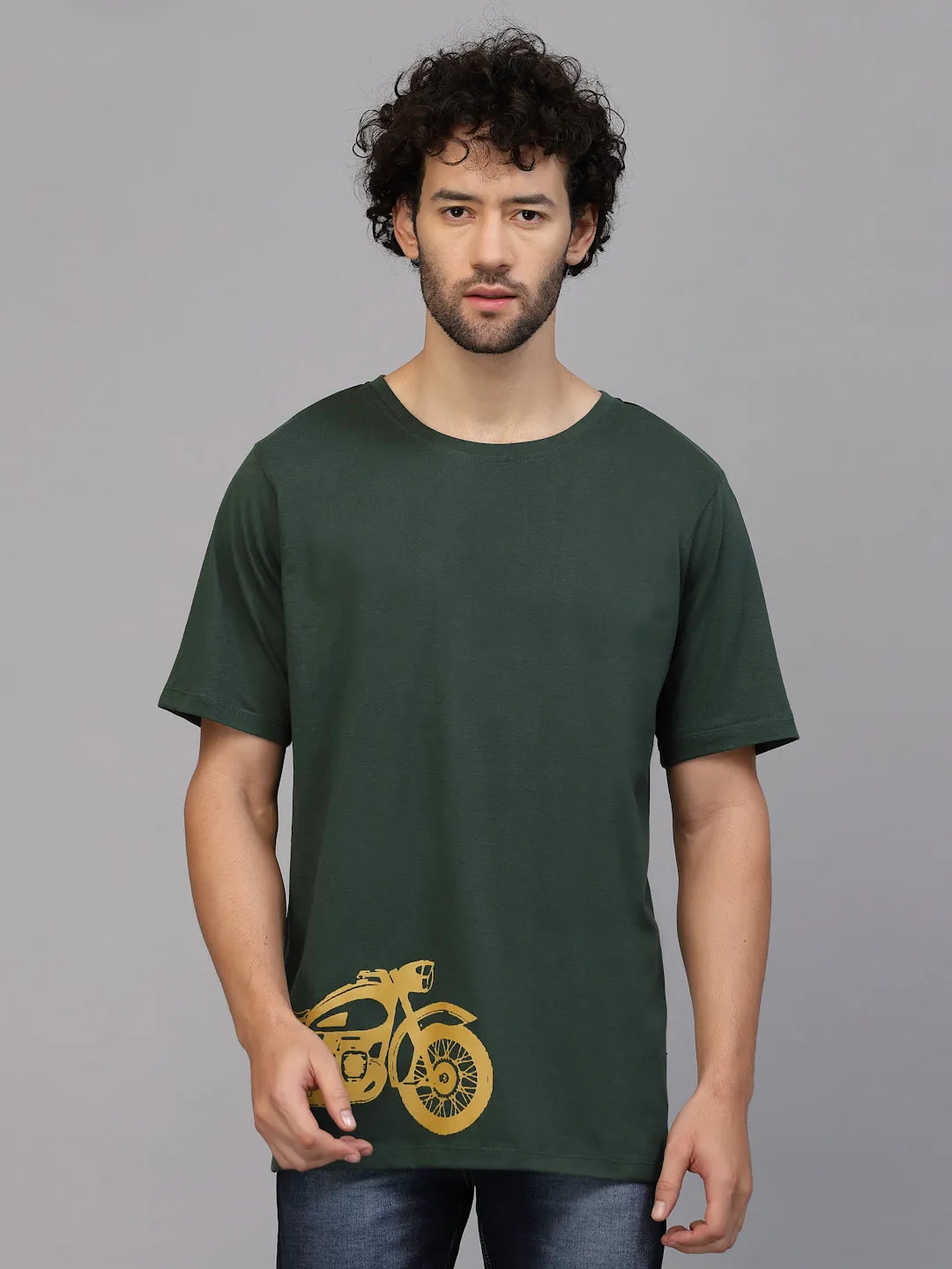 Retro Ride Oversized Cotton T-Shirt