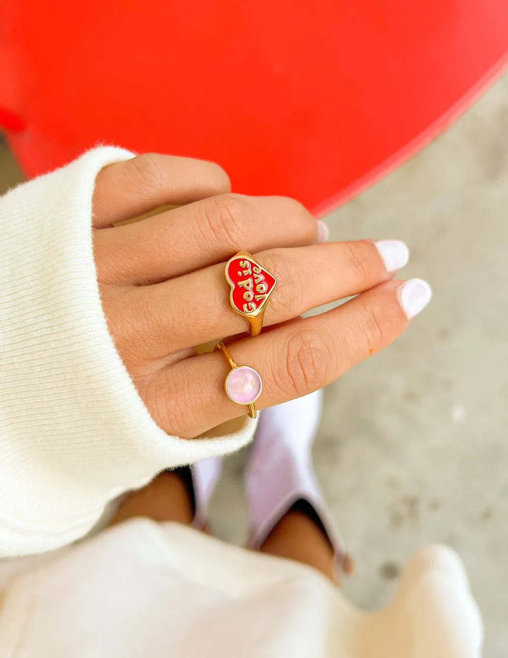 Rose Quartz Ring