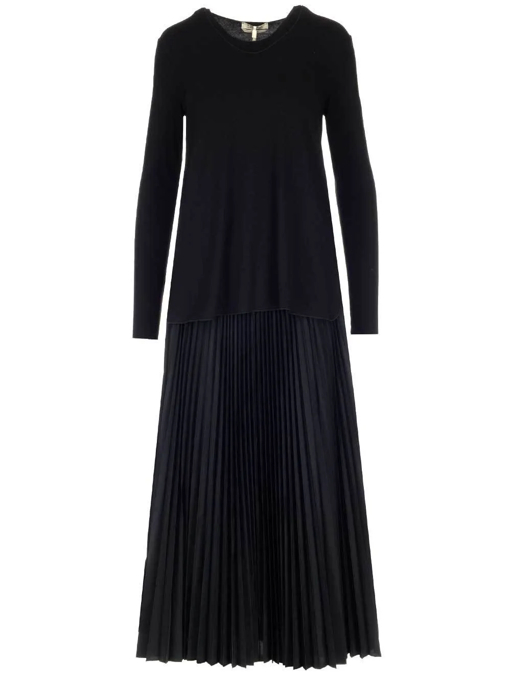 'S Max Mara Long Sleeved Pleated Dress