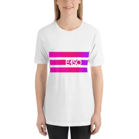 Short-Sleeve Unisex pink Stripe E4SO T-Shirt